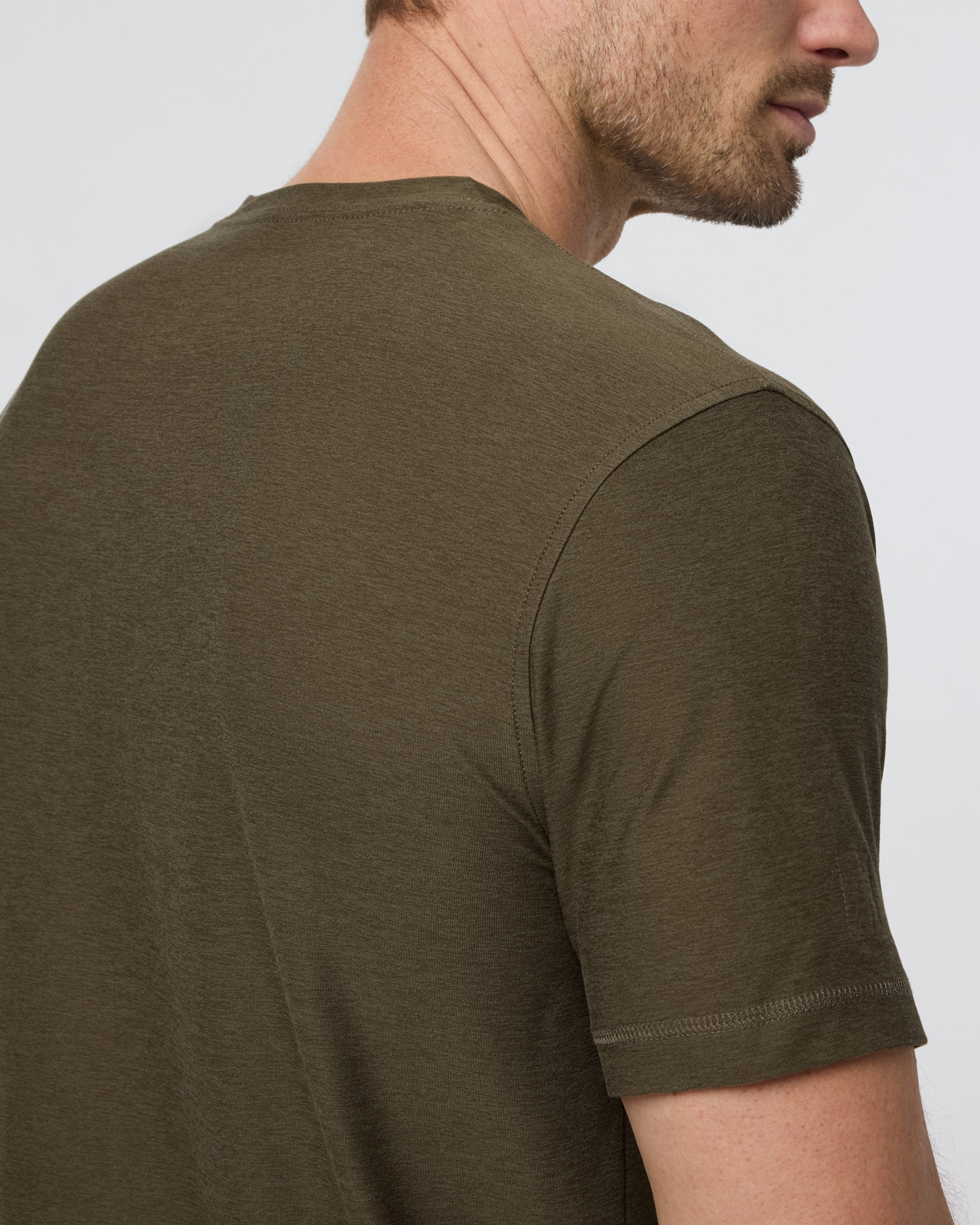 Strato Tech Tee | Moss Green Heather