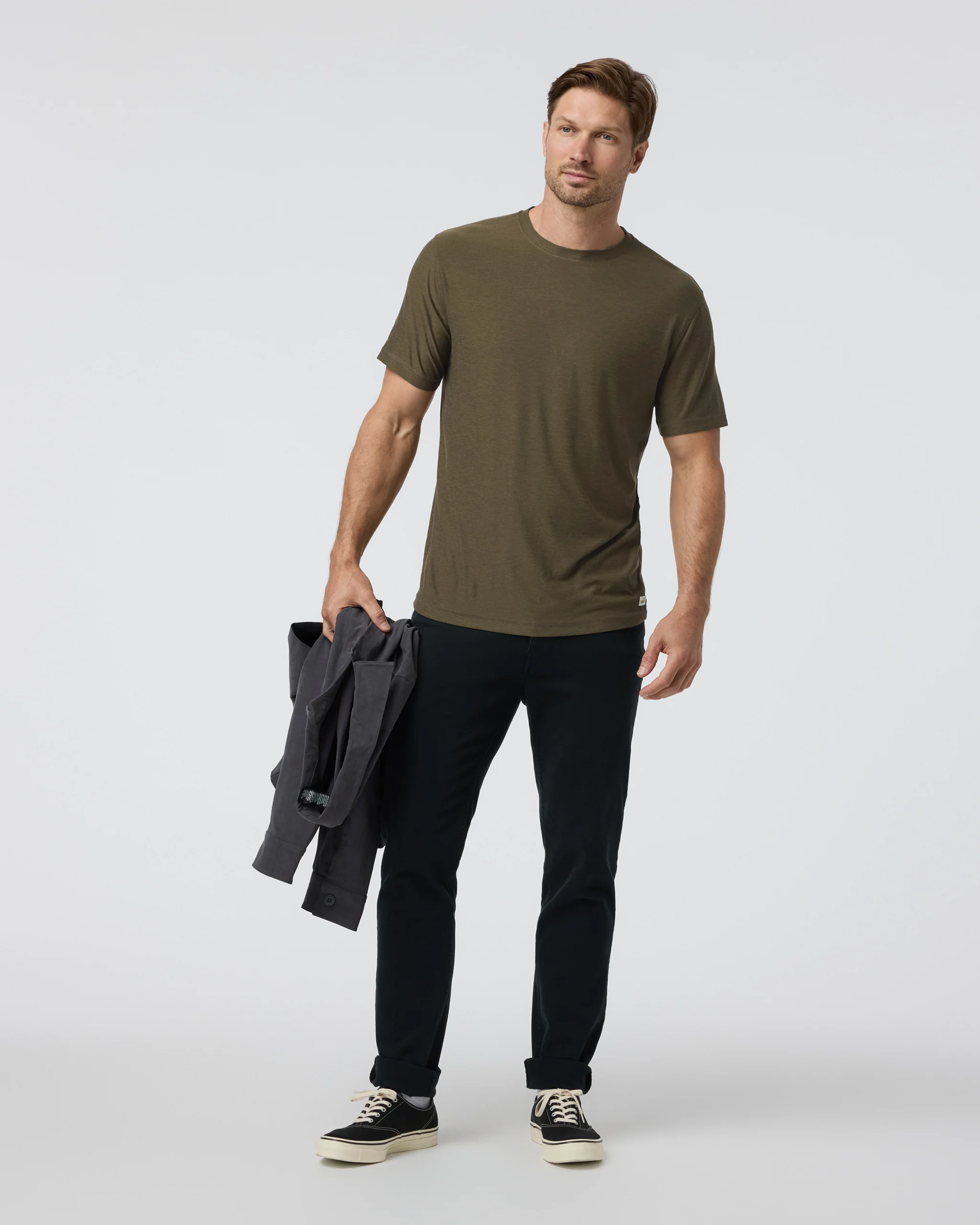 Strato Tech Tee | Moss Green Heather