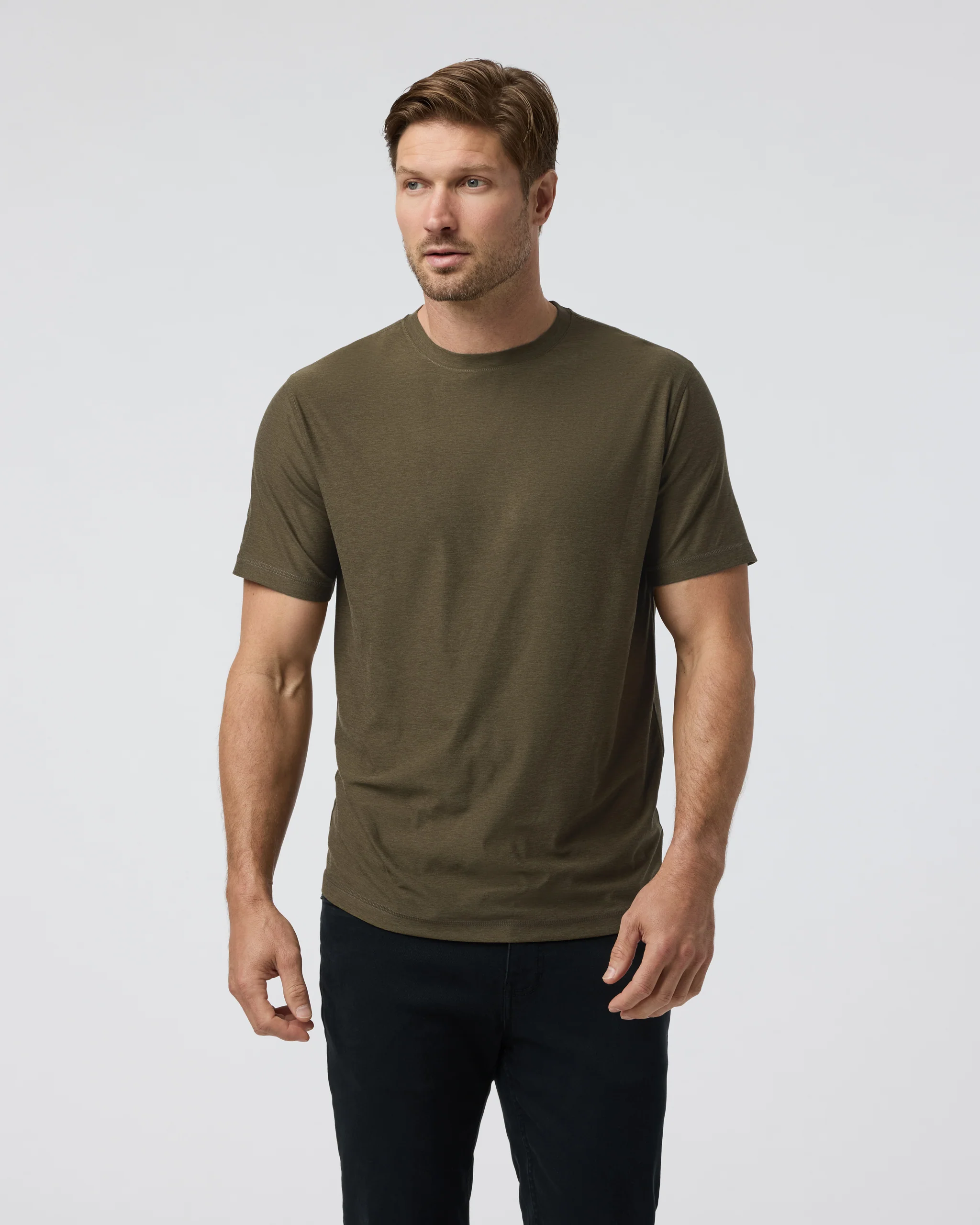 Strato Tech Tee | Moss Green Heather