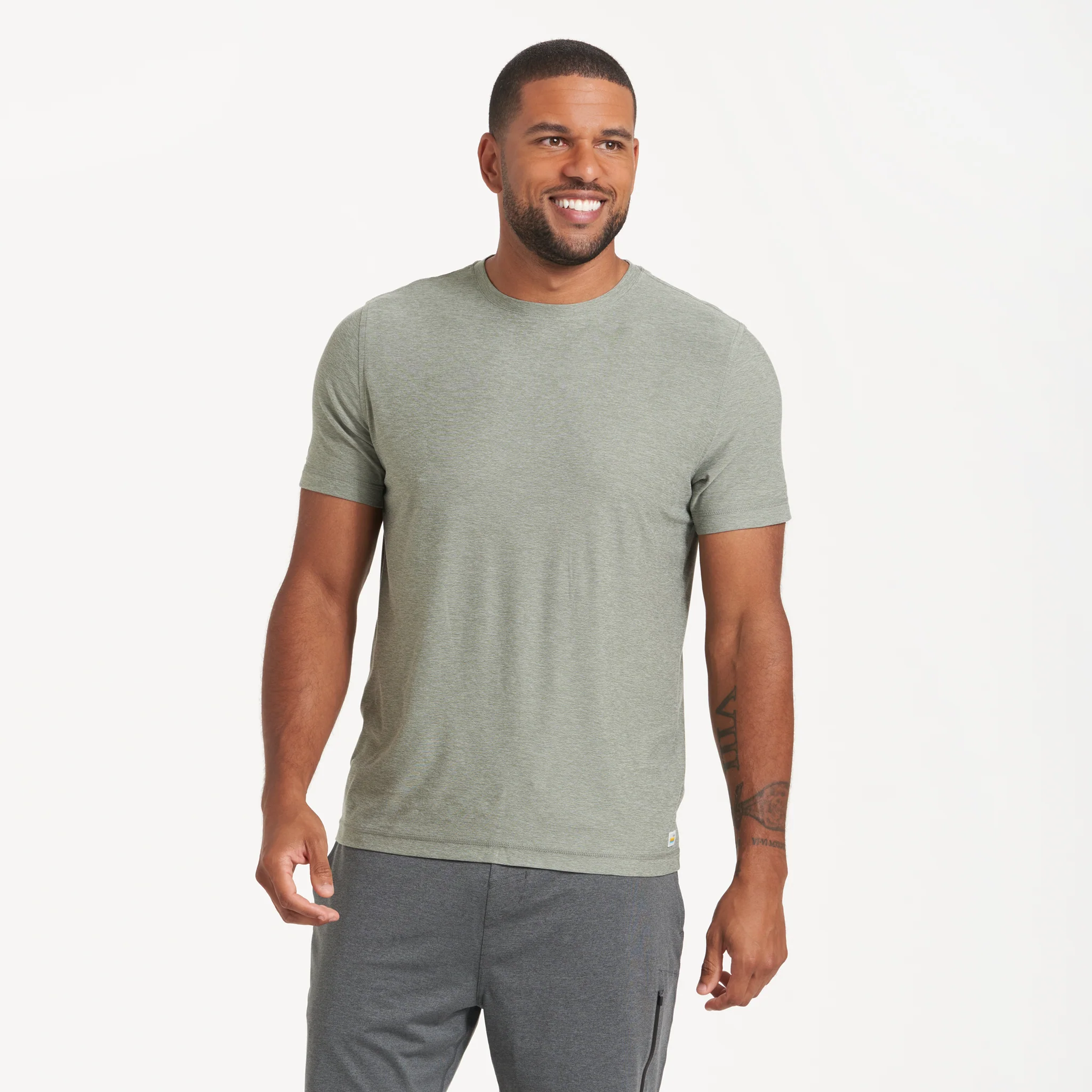 10295-strato-tech-tee-eucalyptus-heather-1.webp Strato Tech Tee | Eucalyptus Heather
