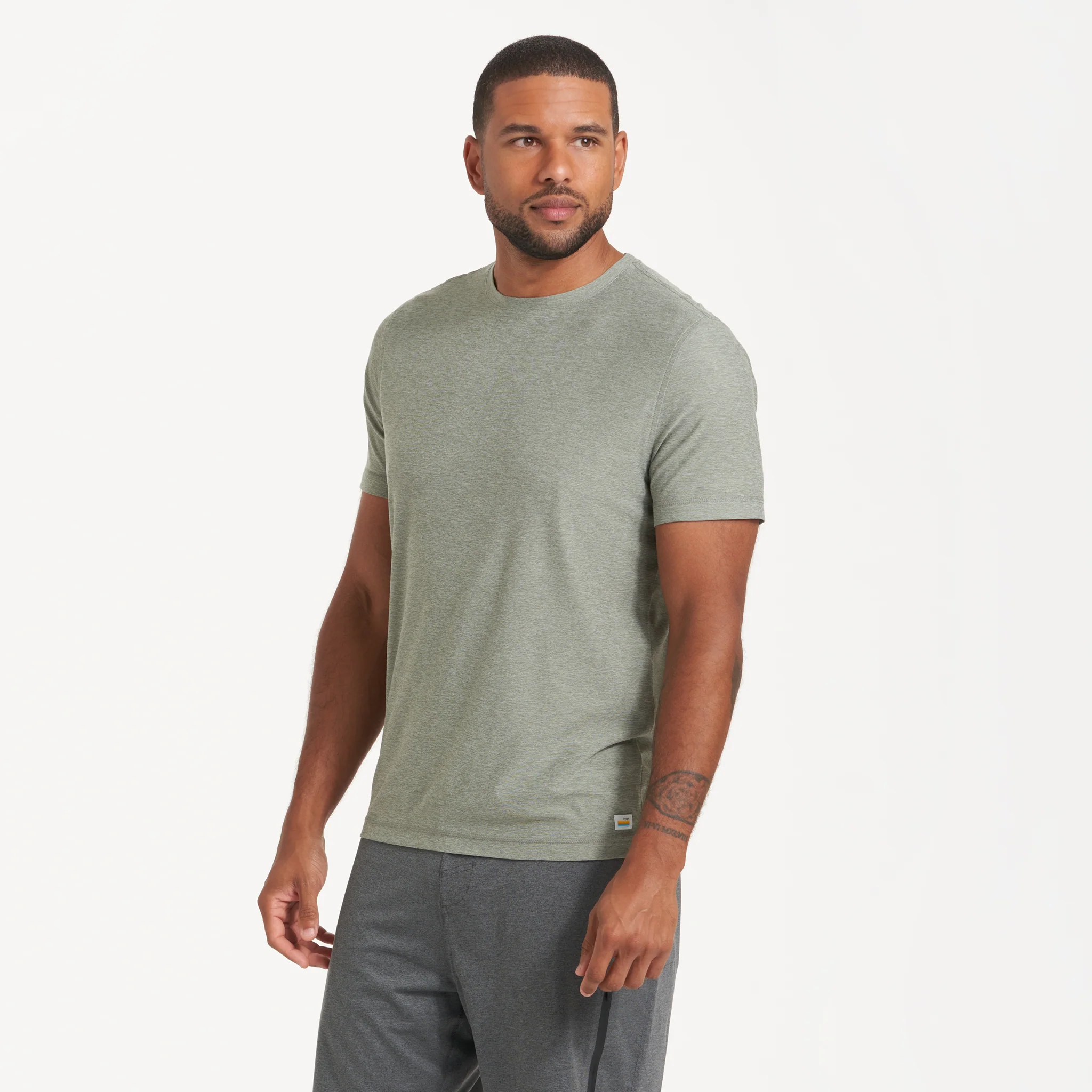10295-strato-tech-tee-eucalyptus-heather-2.webp Strato Tech Tee | Eucalyptus Heather
