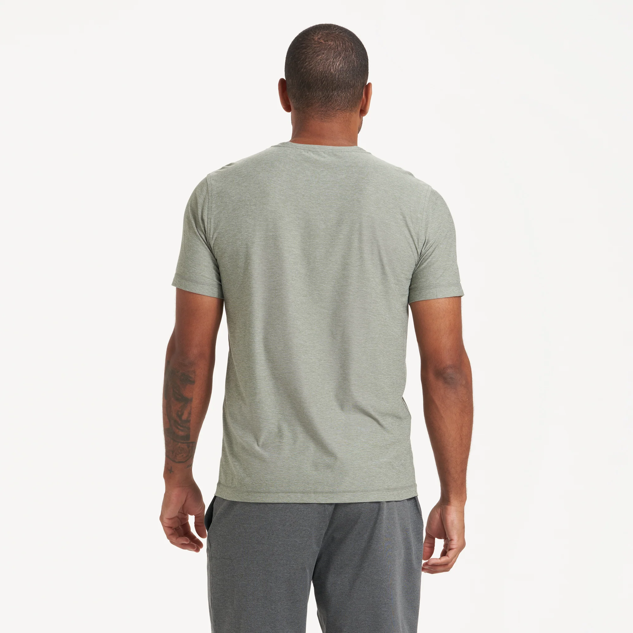 10295-strato-tech-tee-eucalyptus-heather-3.webp Strato Tech Tee | Eucalyptus Heather