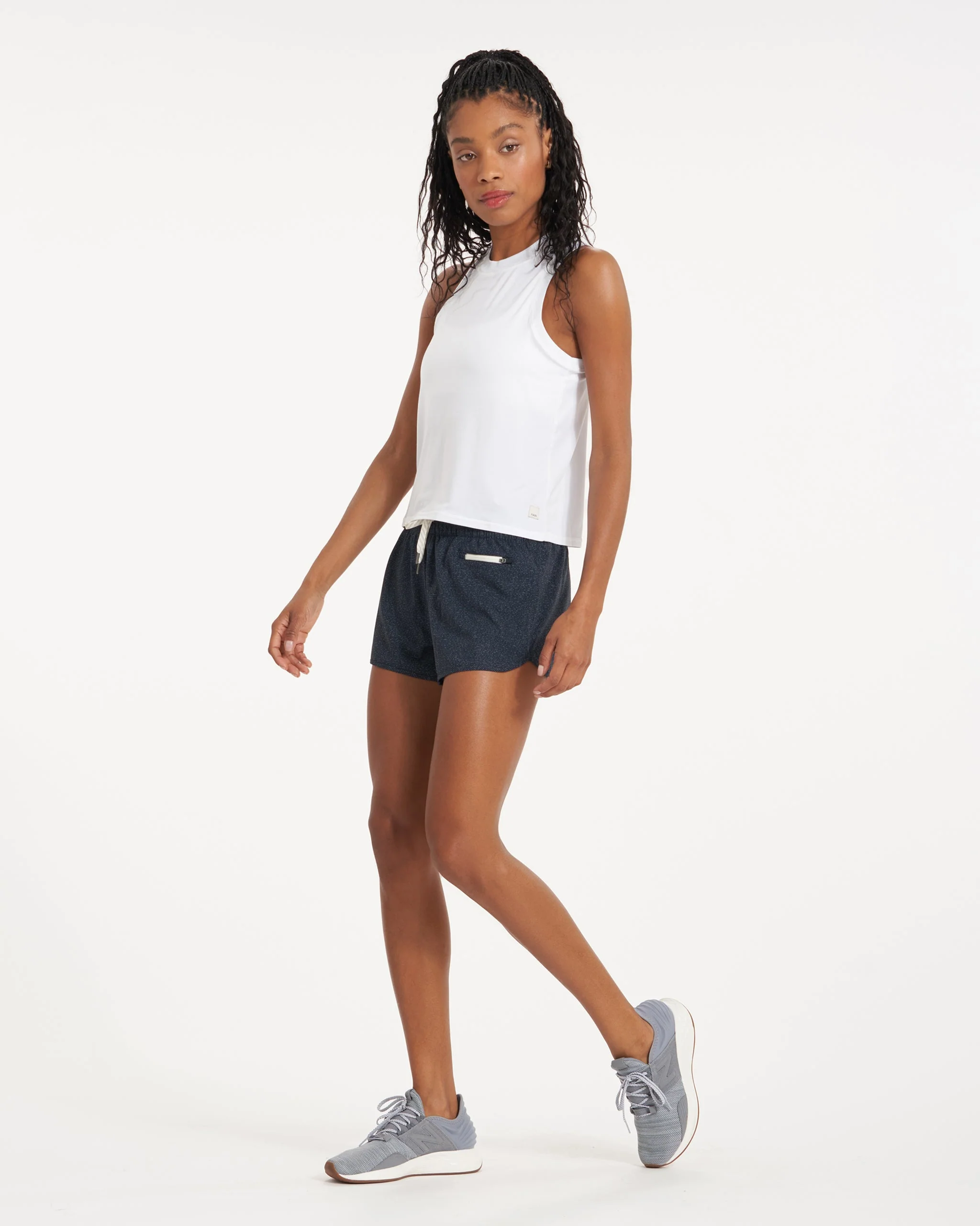 Clementine 2.0 Short 2.5" | Azure Dashed Lines