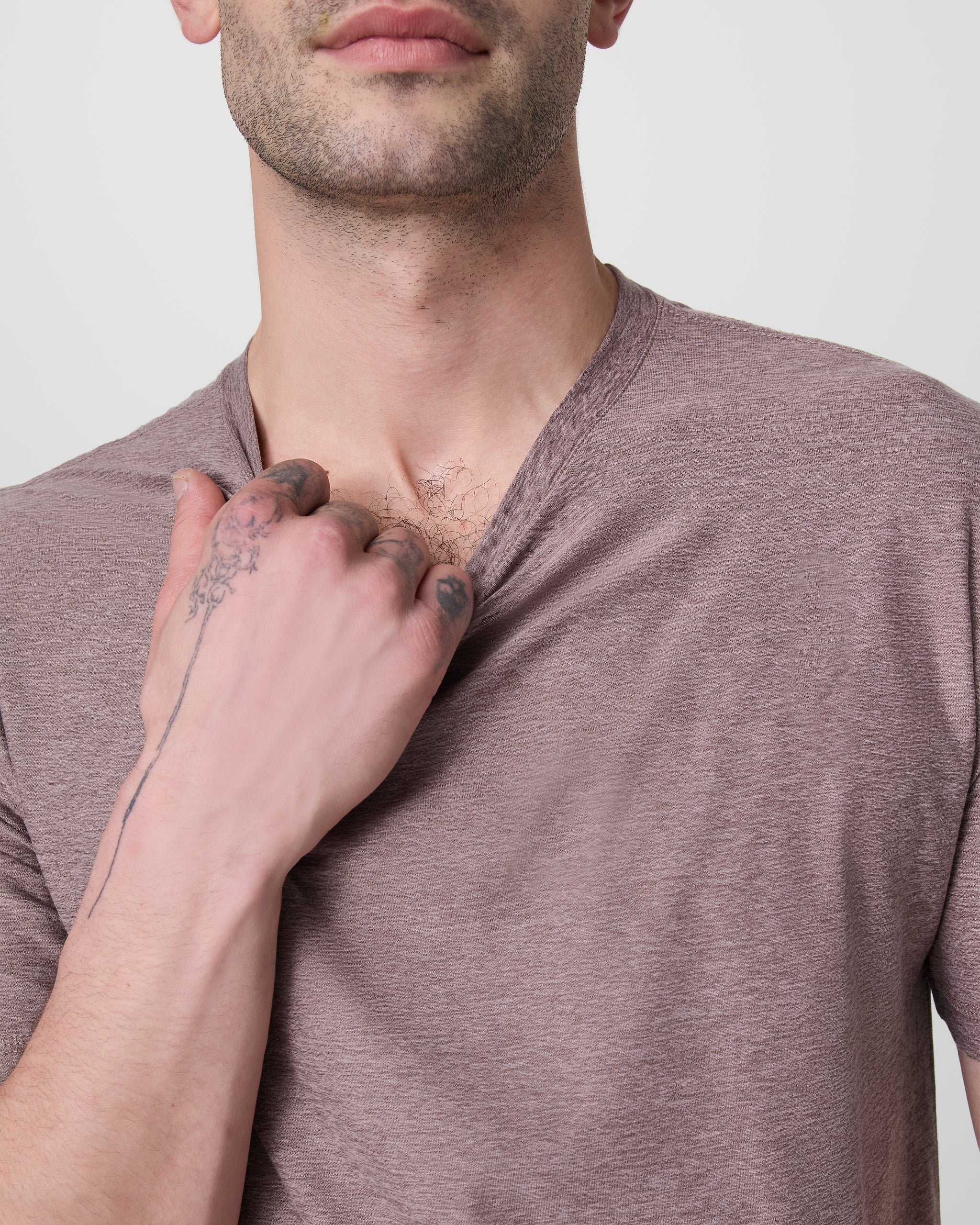 Strato Tech Tee | Dark Umber Heather