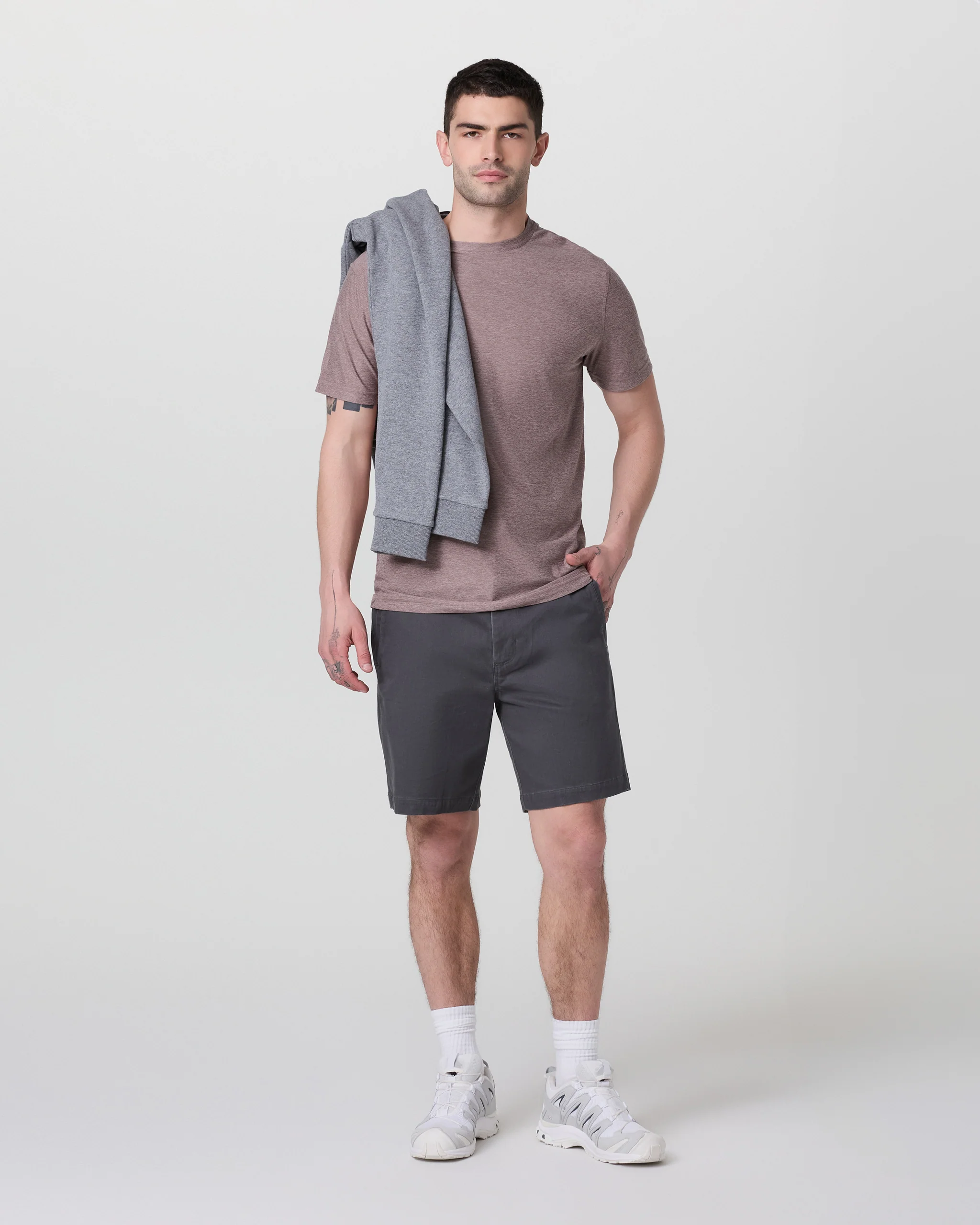 Strato Tech Tee | Dark Umber Heather