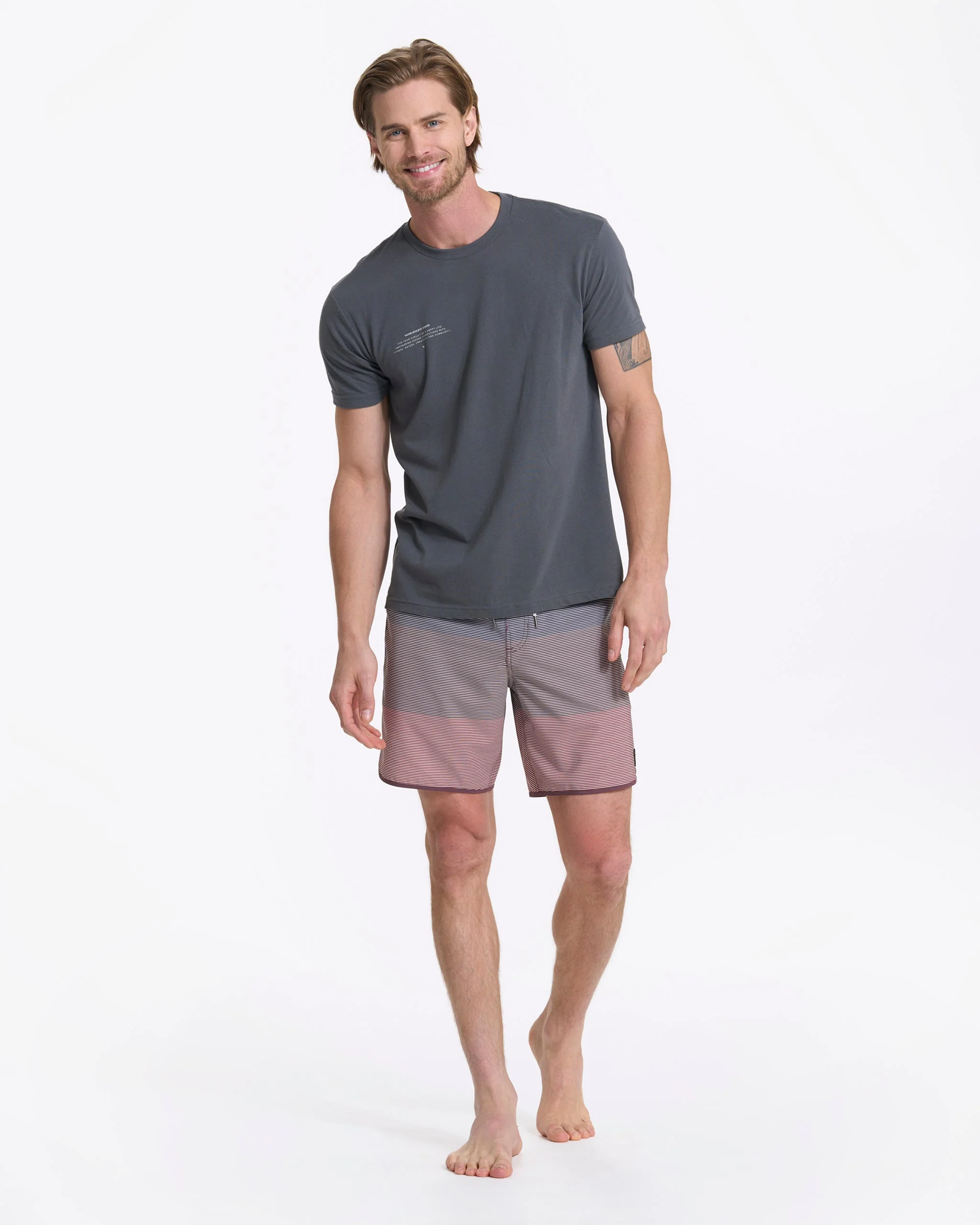 Cruise Boardshort | Chestnut Wave Stripe