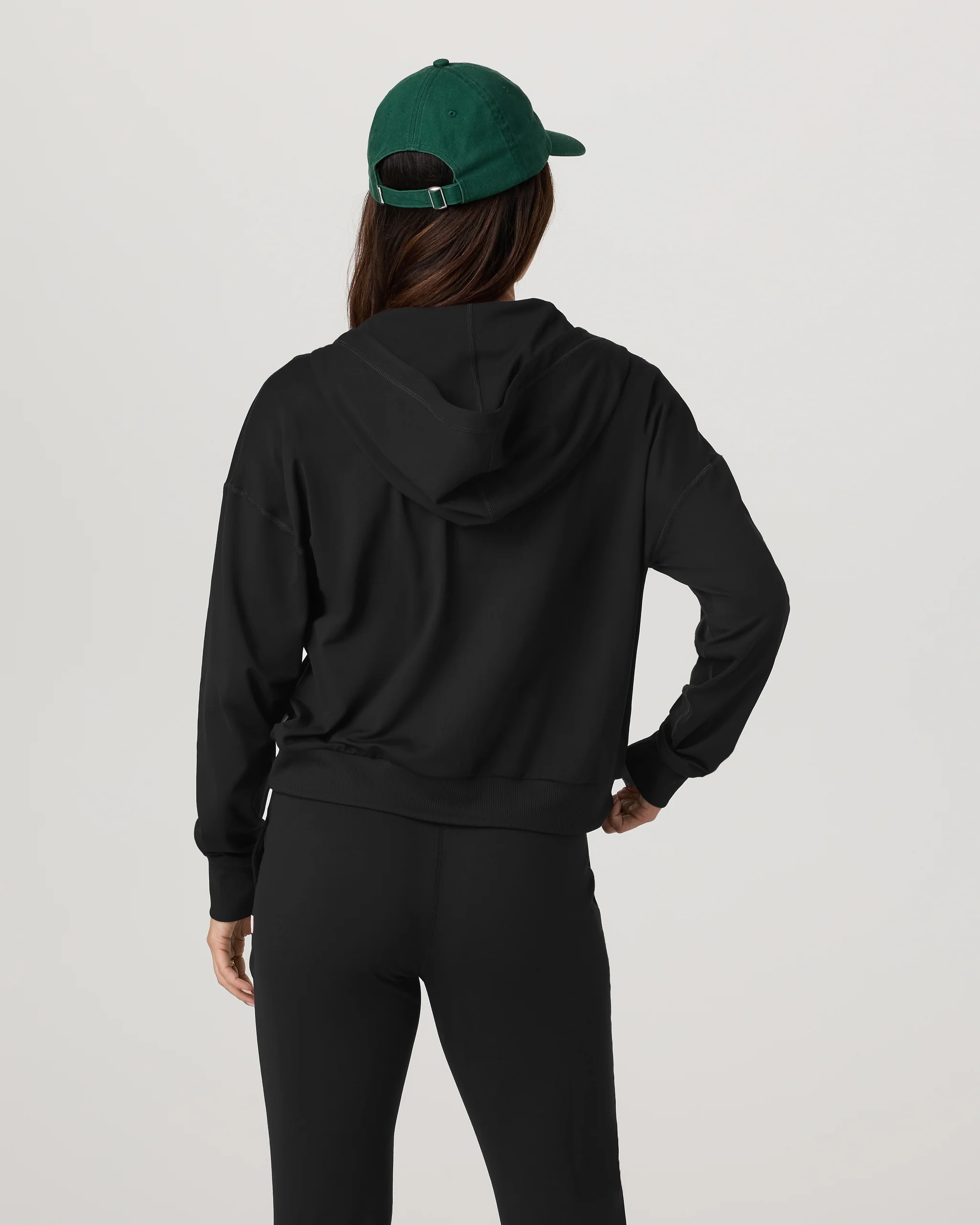 Halo Modern Full Zip Hoodie | True Black