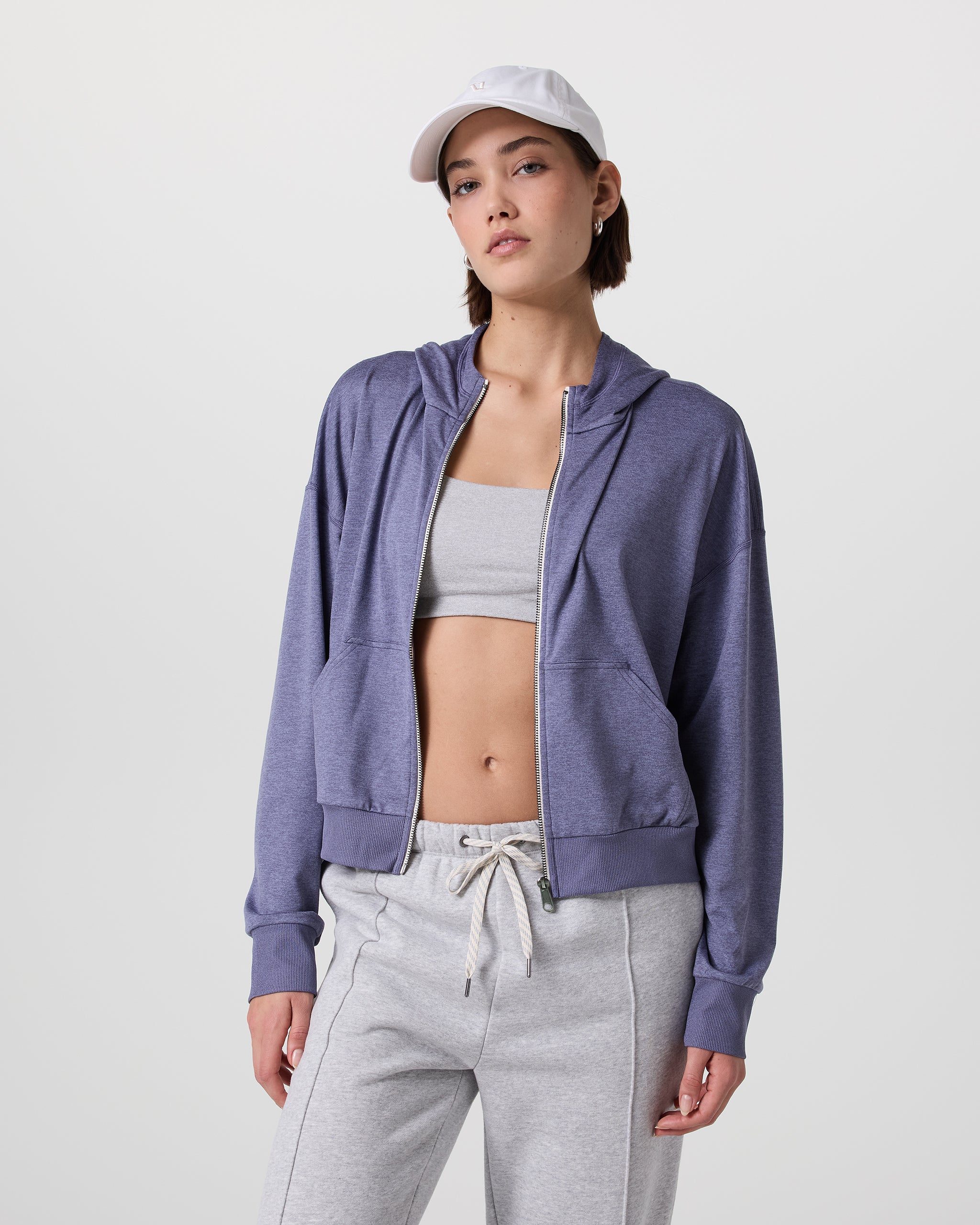 Halo Modern Full Zip Hoodie | Cosmic Heather