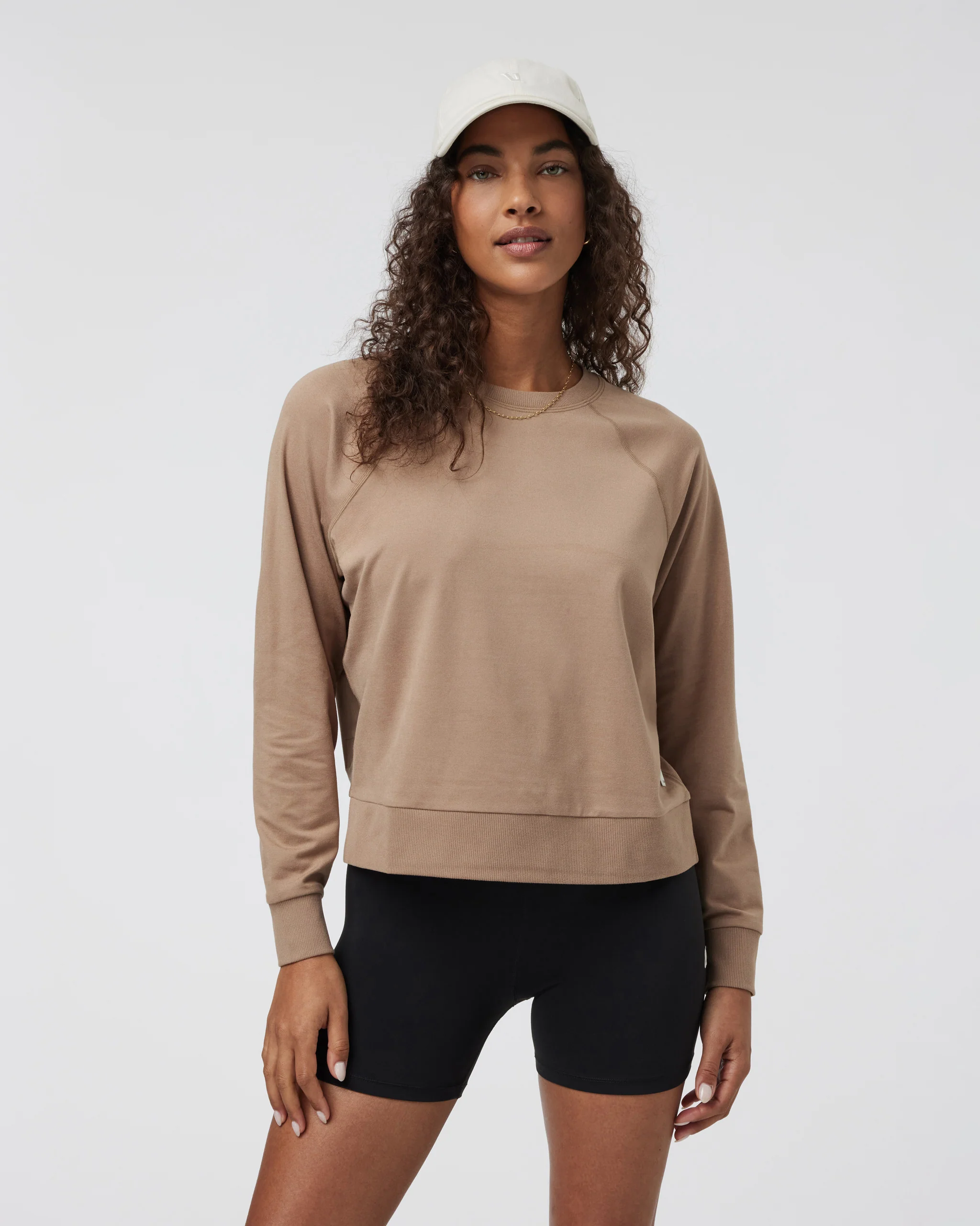 Long Sleeve Halo Crew | Goldenrod Heather