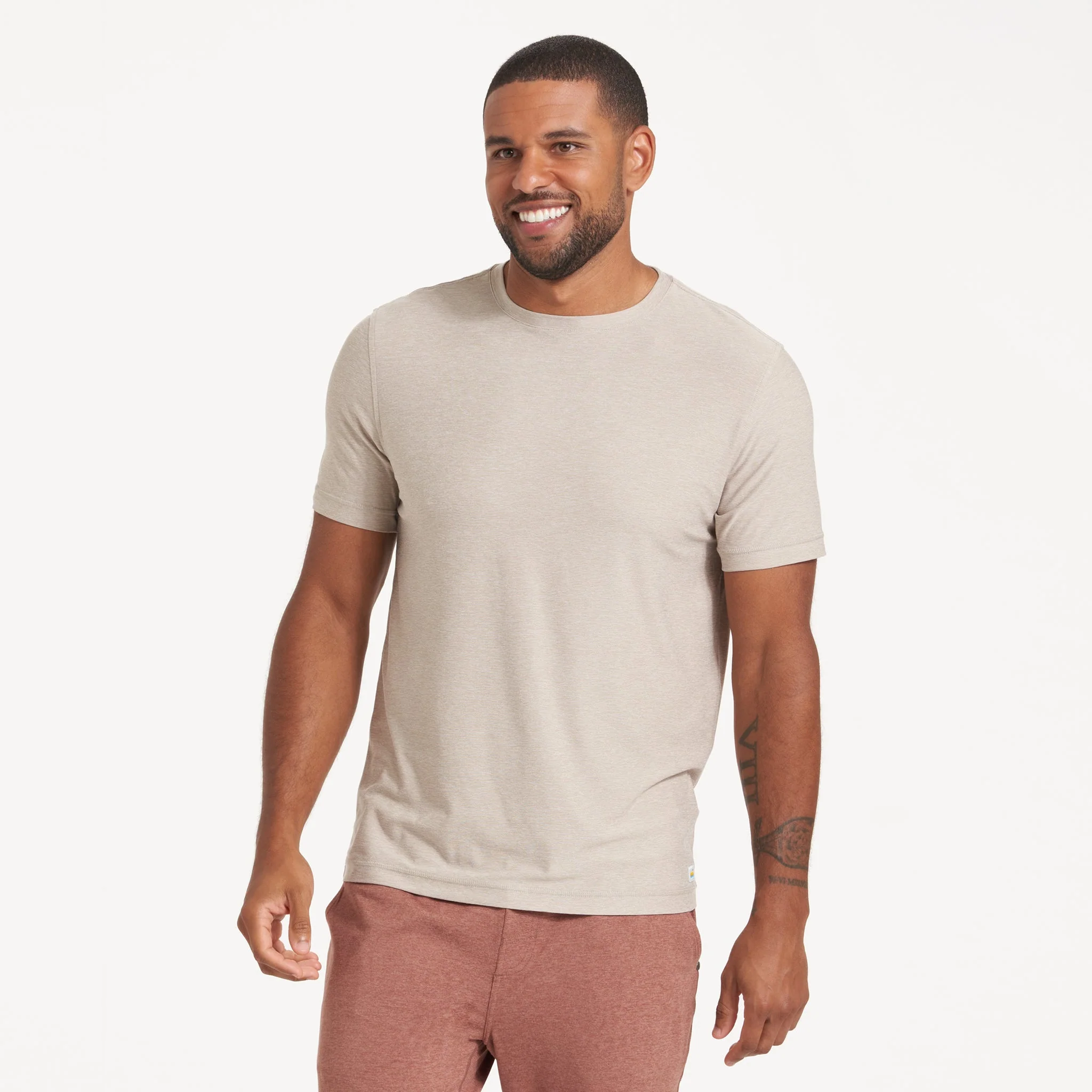 Strato Tech Tee | Oyster Heather