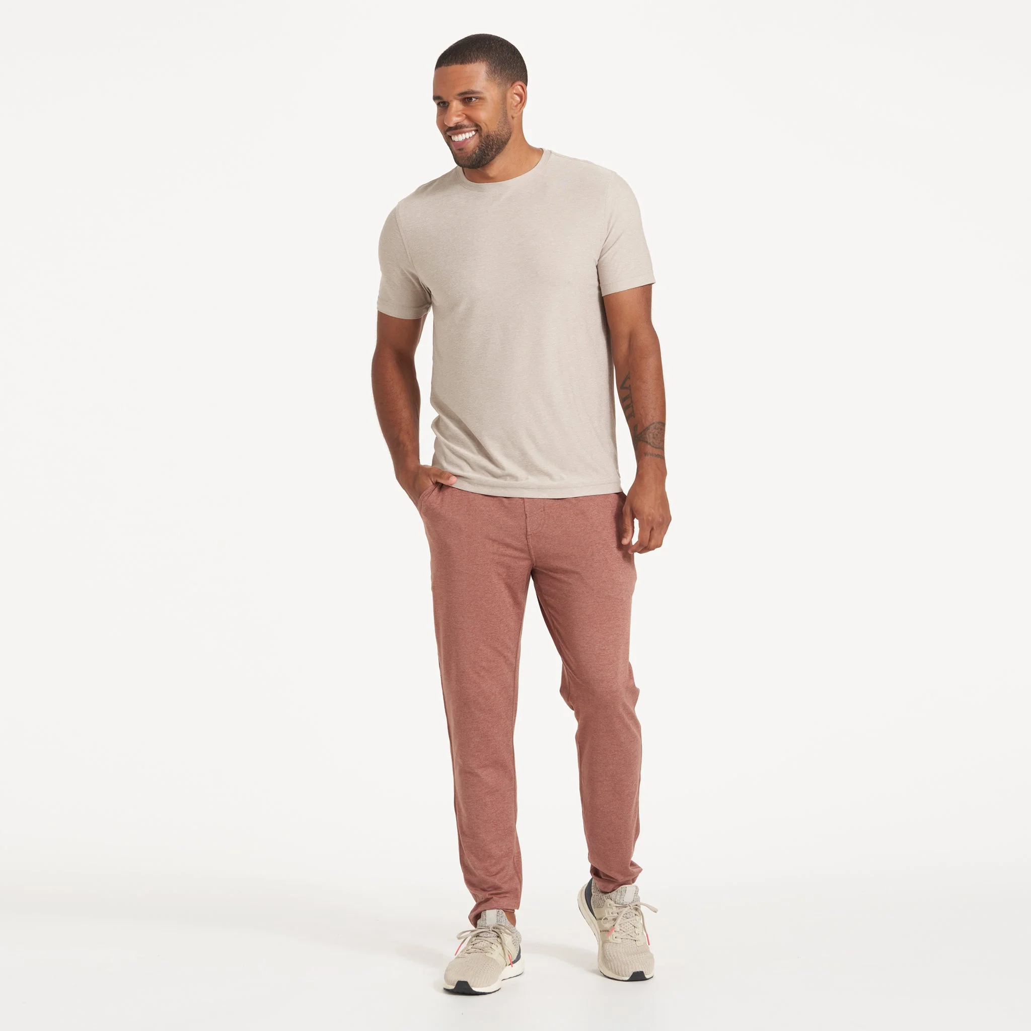 Strato Tech Tee | Oyster Heather