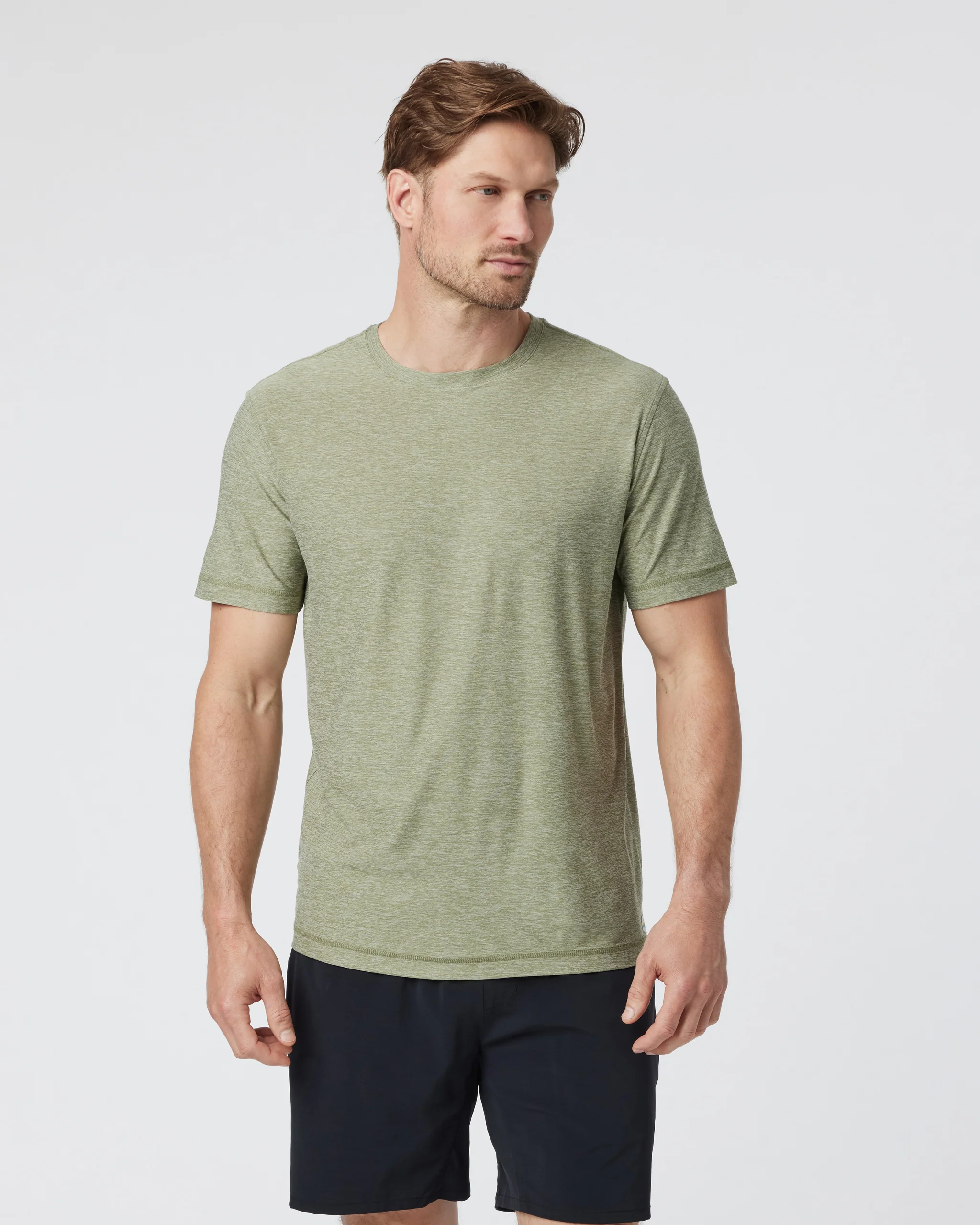 Strato Tech Tee | Agave Green Heather