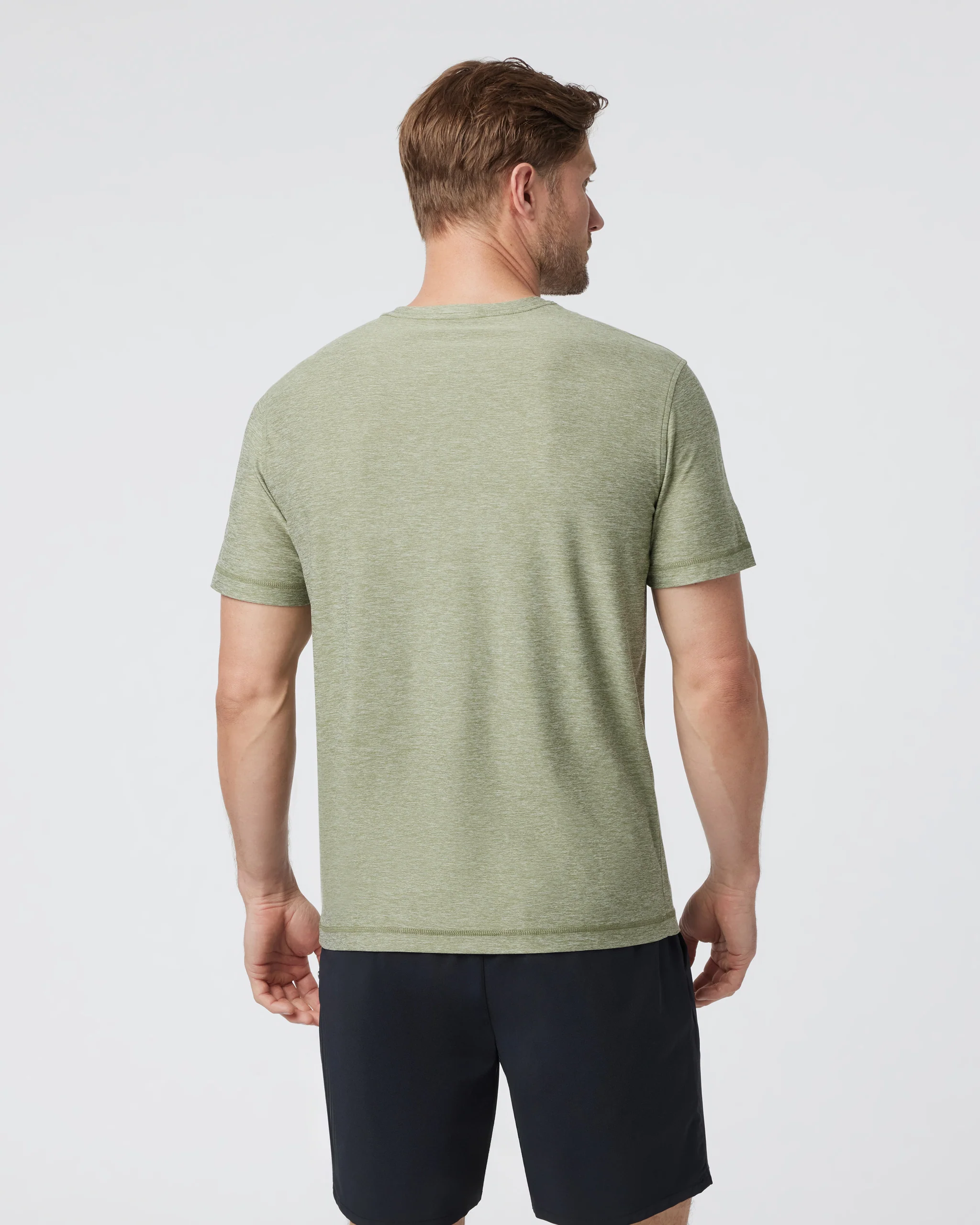 Strato Tech Tee | Agave Green Heather