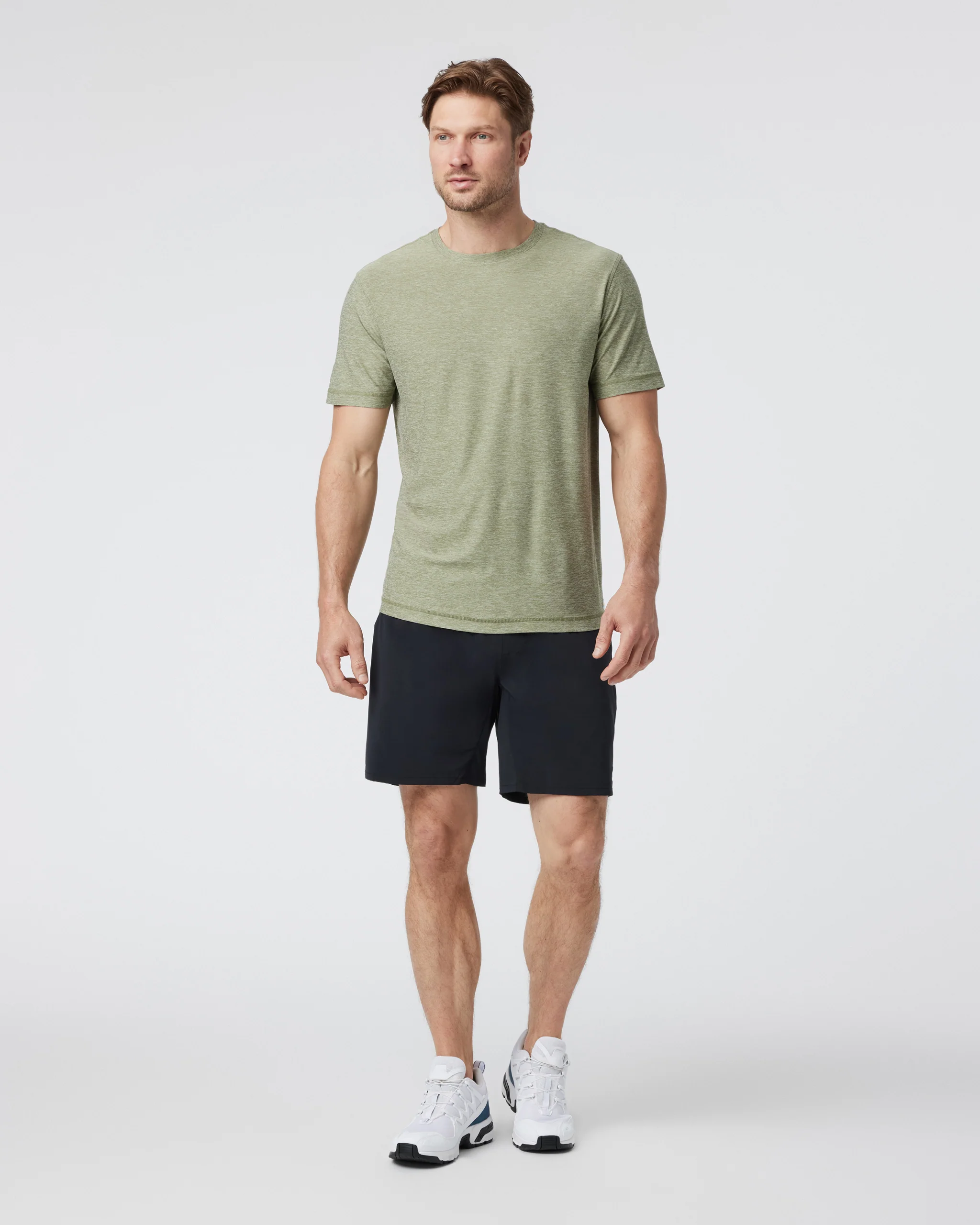 Strato Tech Tee | Agave Green Heather