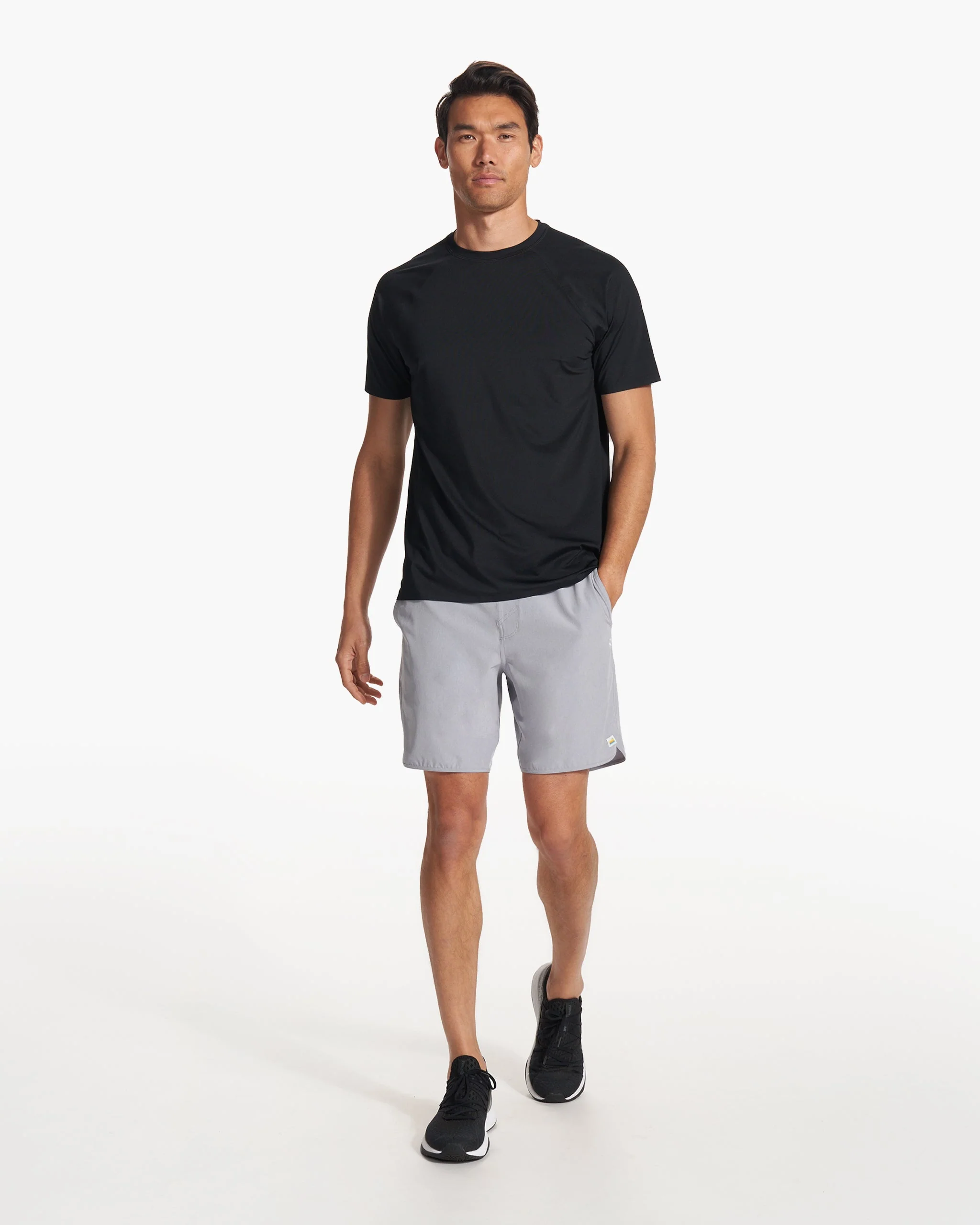 Banks Short Unlined 7" | Marble Linen Texture