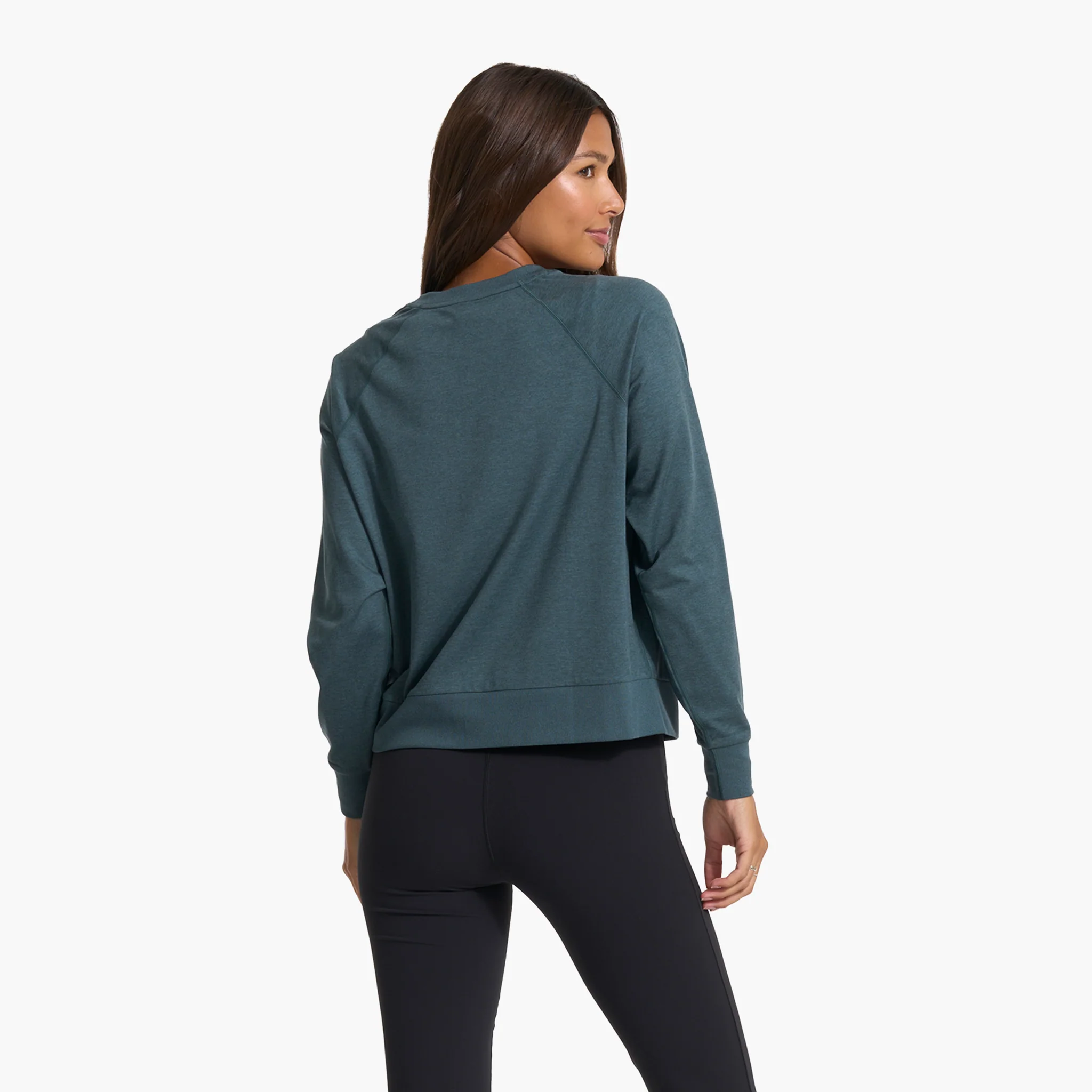 Long-Sleeve Halo Crew | Stone Heather