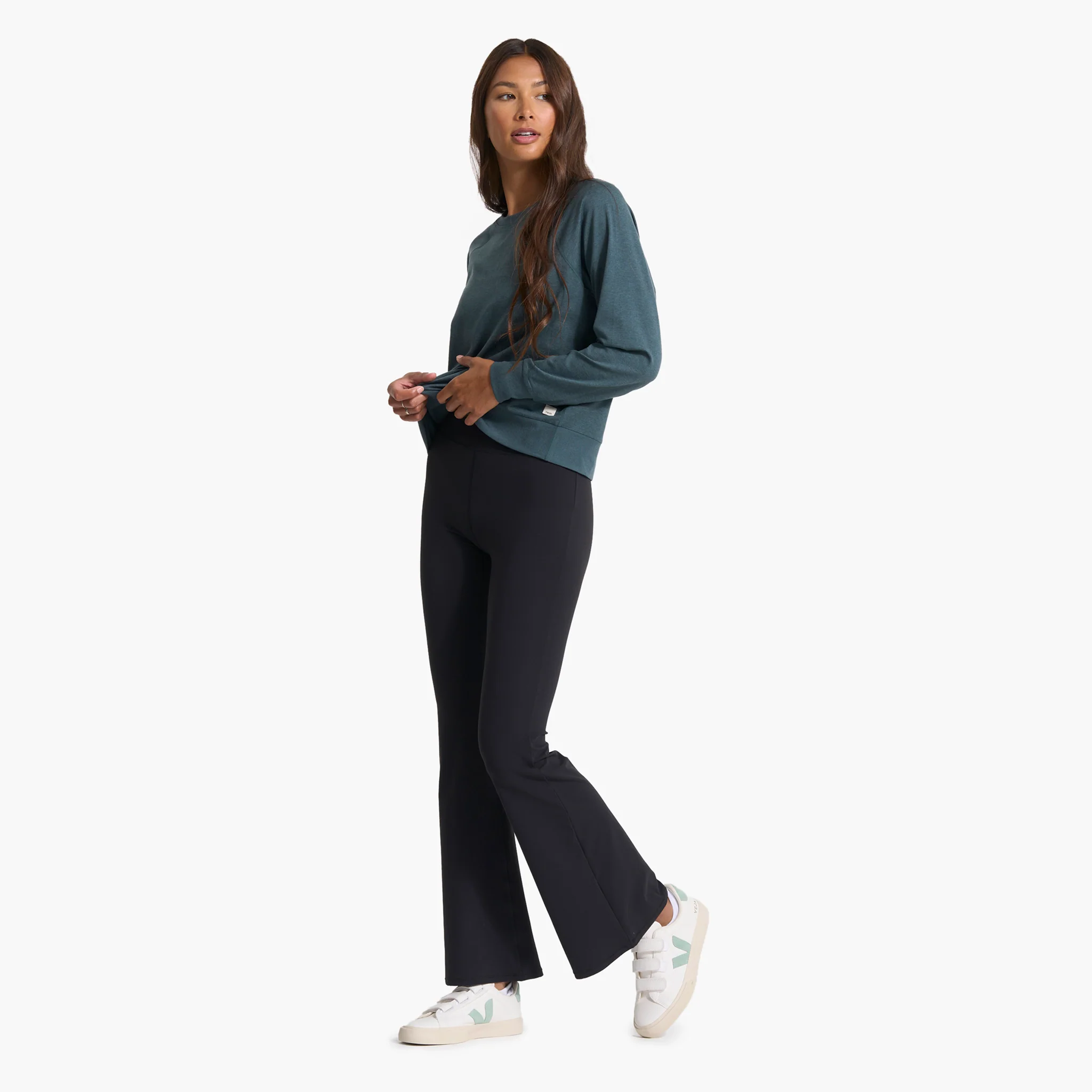 Long-Sleeve Halo Crew | Stone Heather
