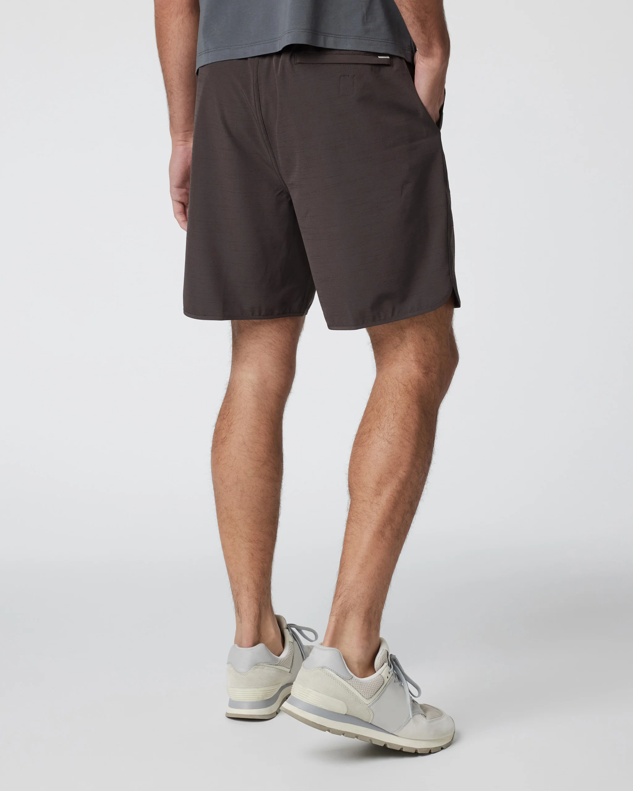 Banks Short Unlined 7" | Sangria Slub Stripe