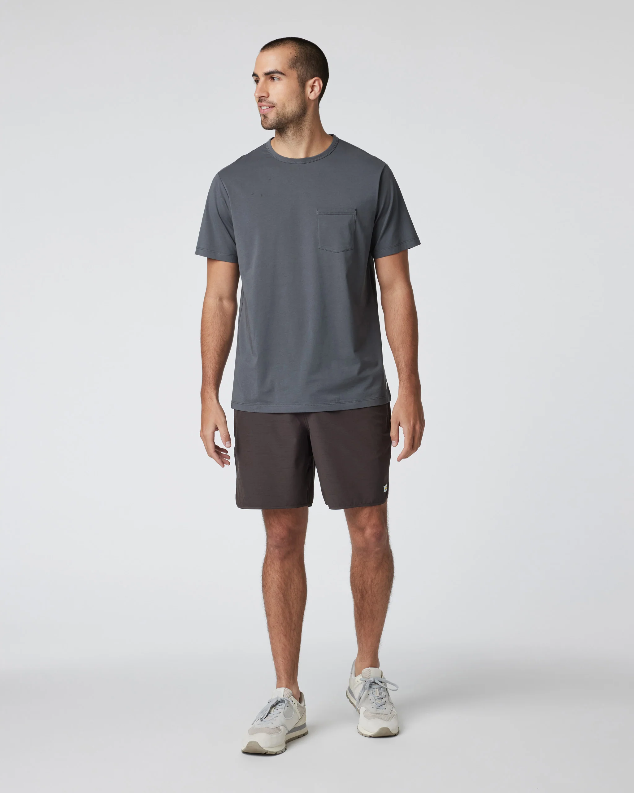 Banks Short Unlined 7" | Sangria Slub Stripe
