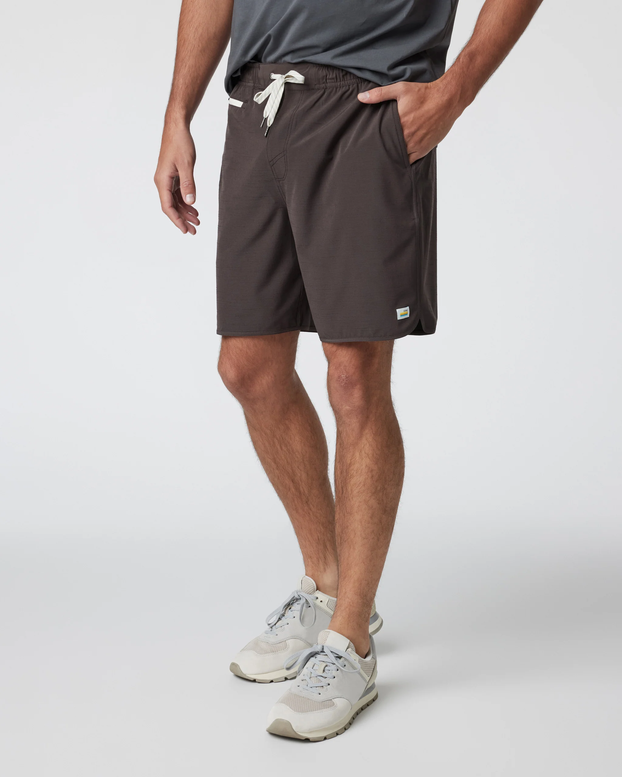 Banks Short Unlined 7" | Sangria Slub Stripe