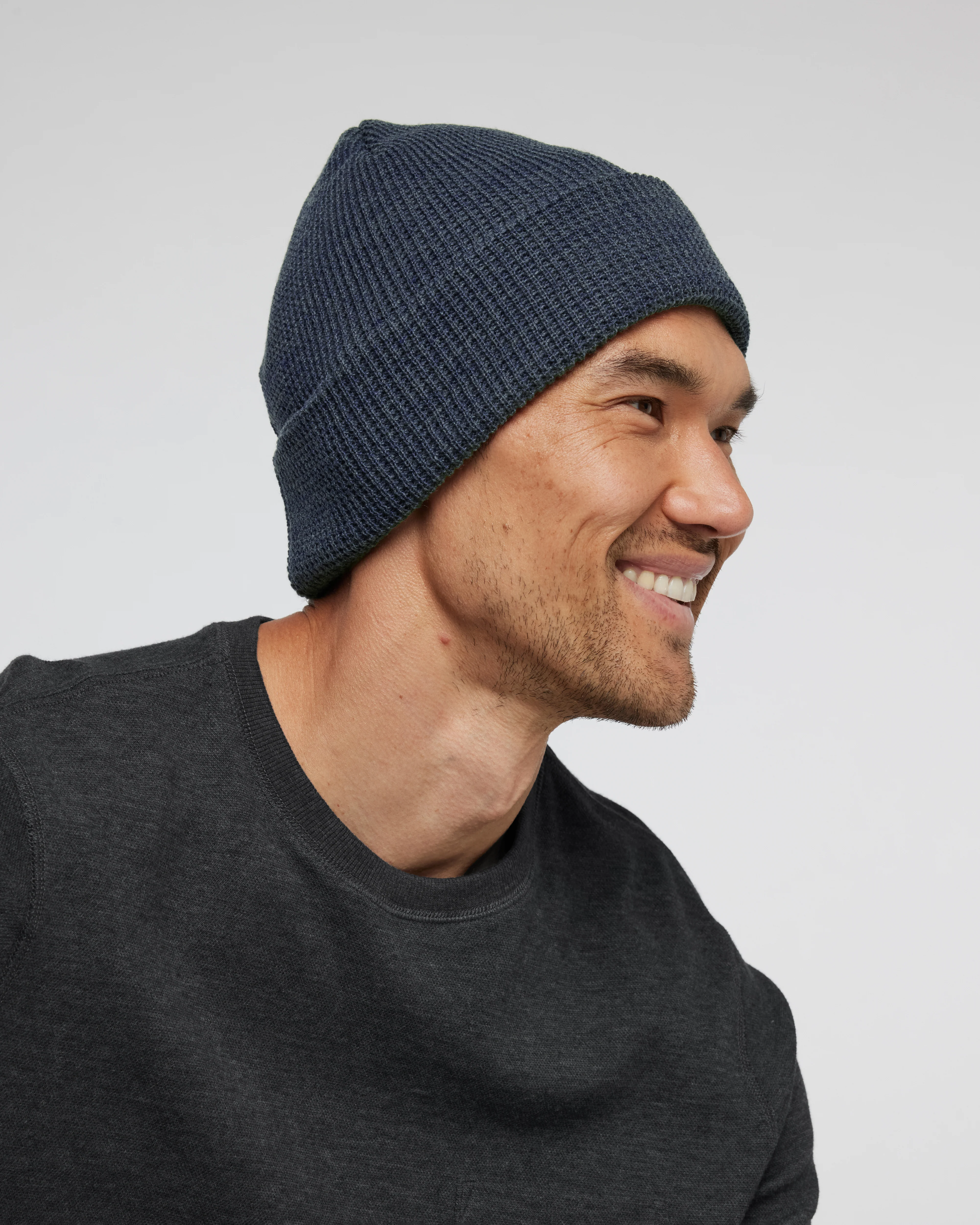 Alpine Waffle Beanie | Azure