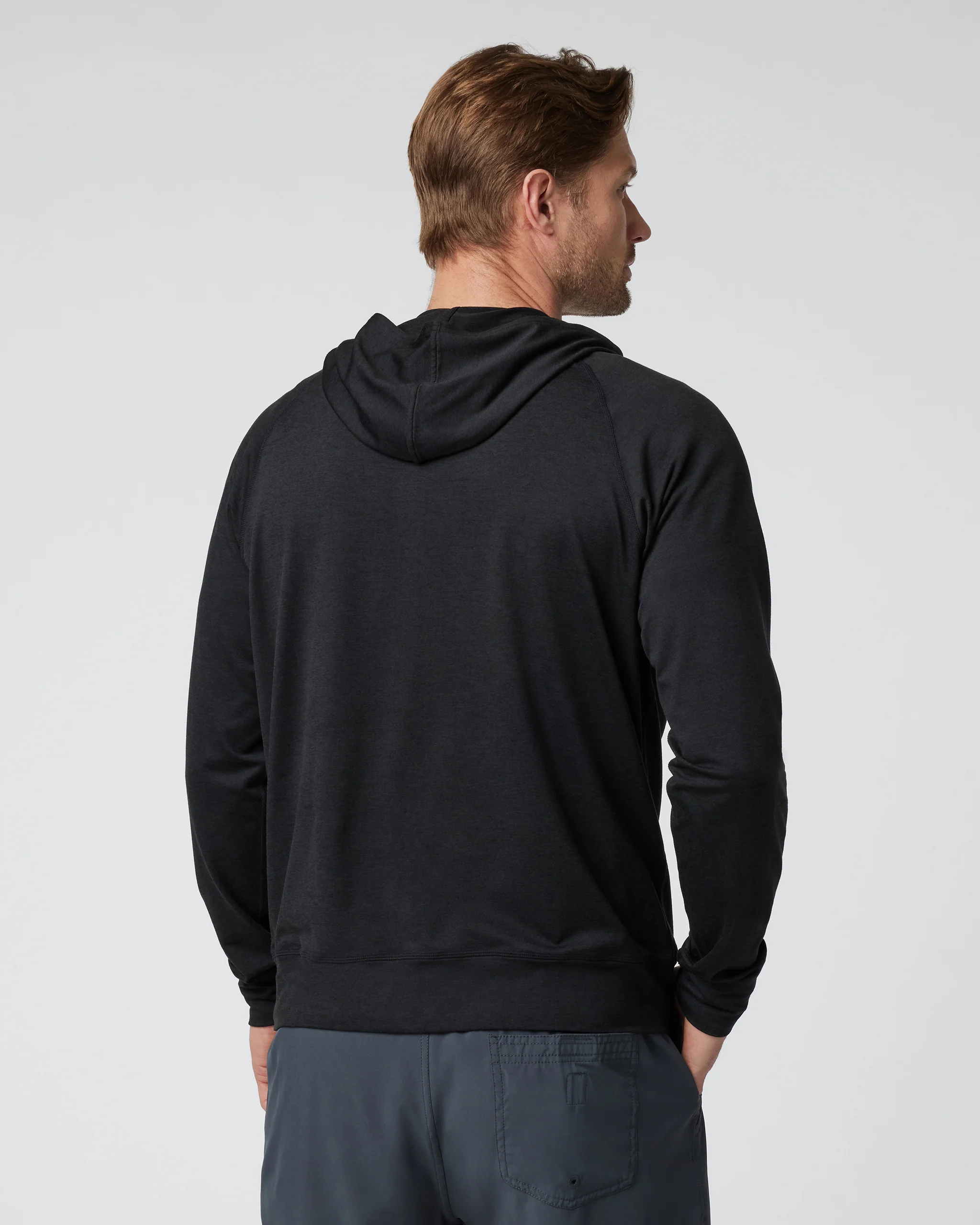 Ponto Performance Half Zip Hoodie | Black Heather