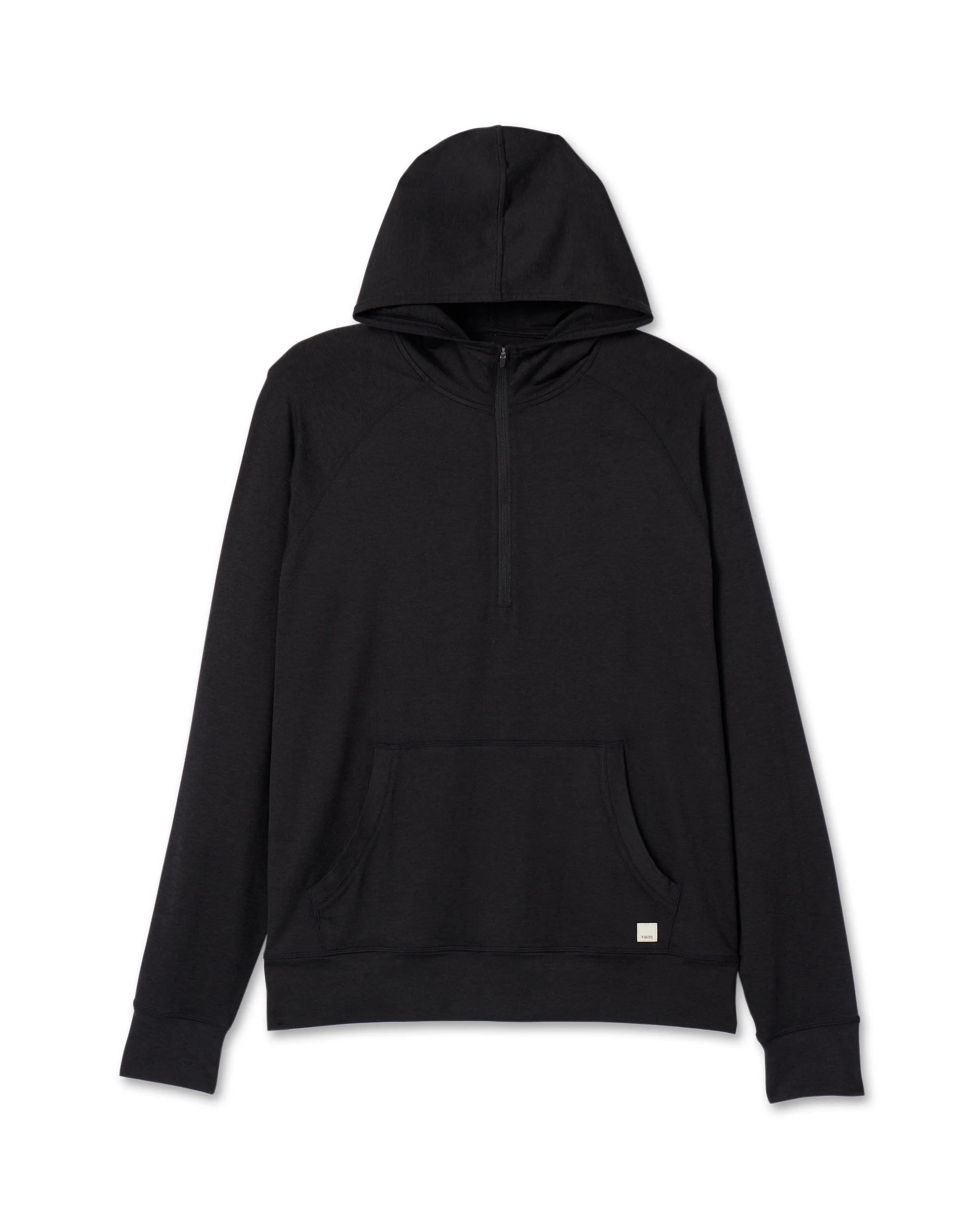 Ponto Performance Half Zip Hoodie | Black Heather