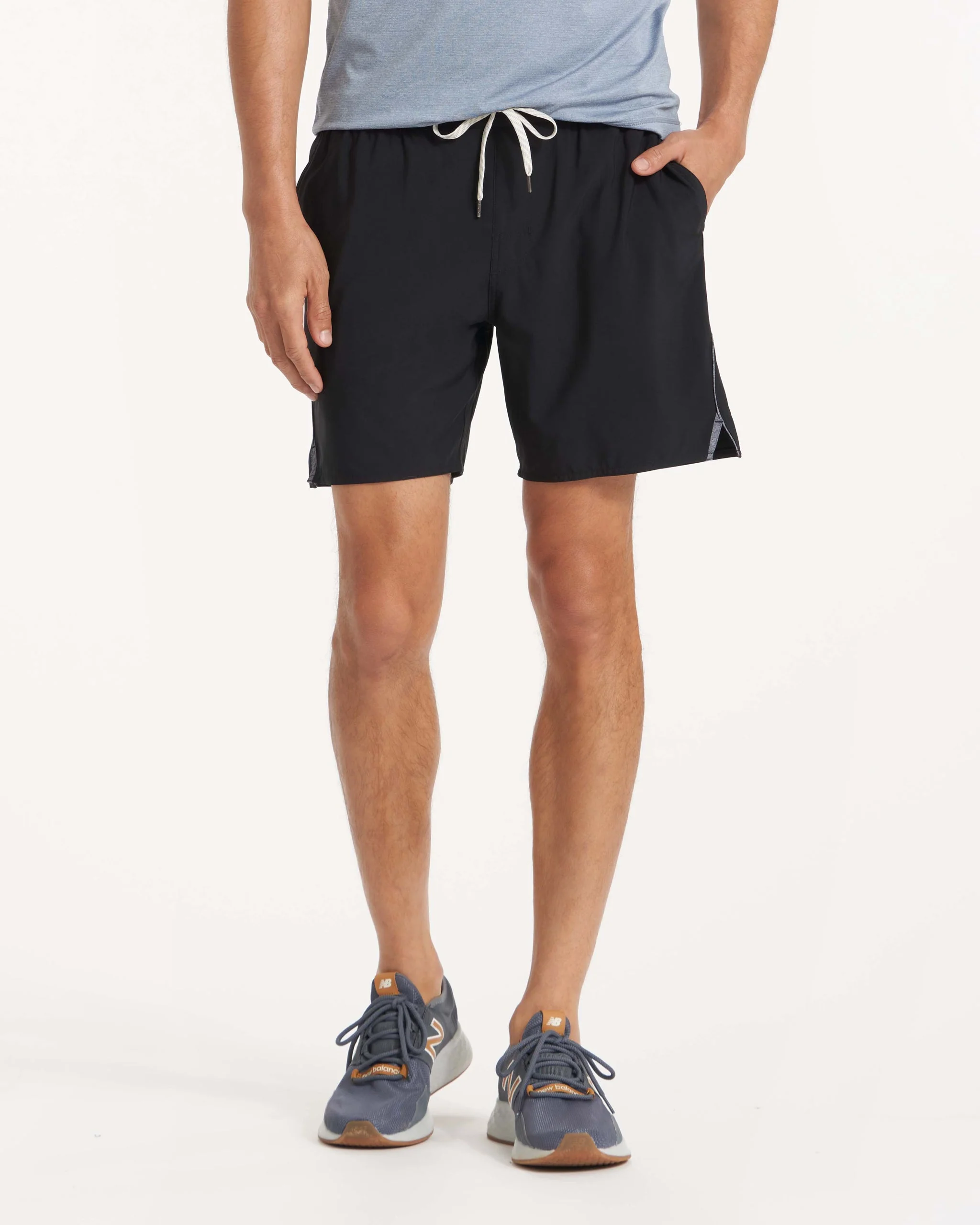 14107-trail-short-black-heather-grey-stripe-1.webp Trail Short | Black Heather Grey Stripe