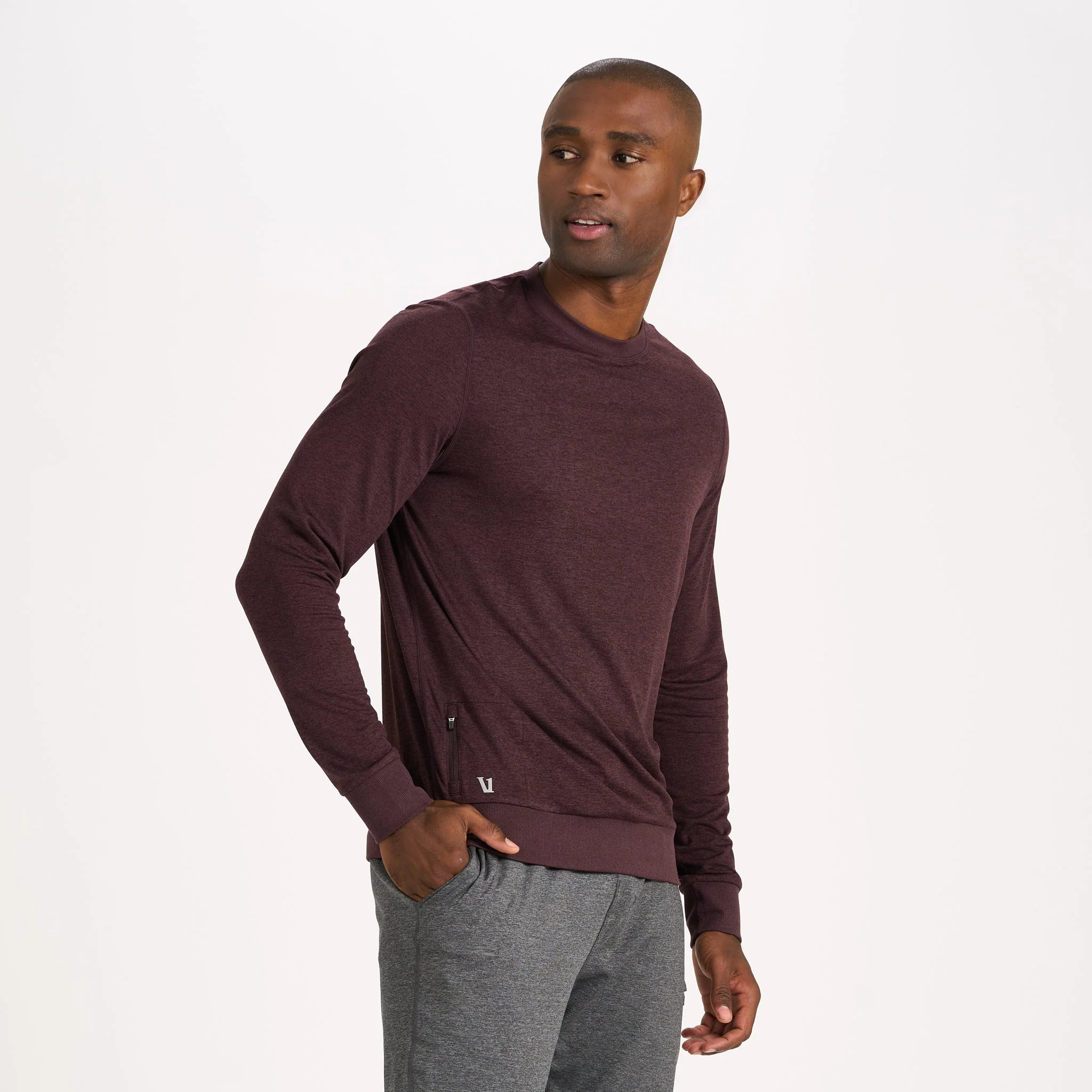 Ponto Performance Crew | Oxblood Heather