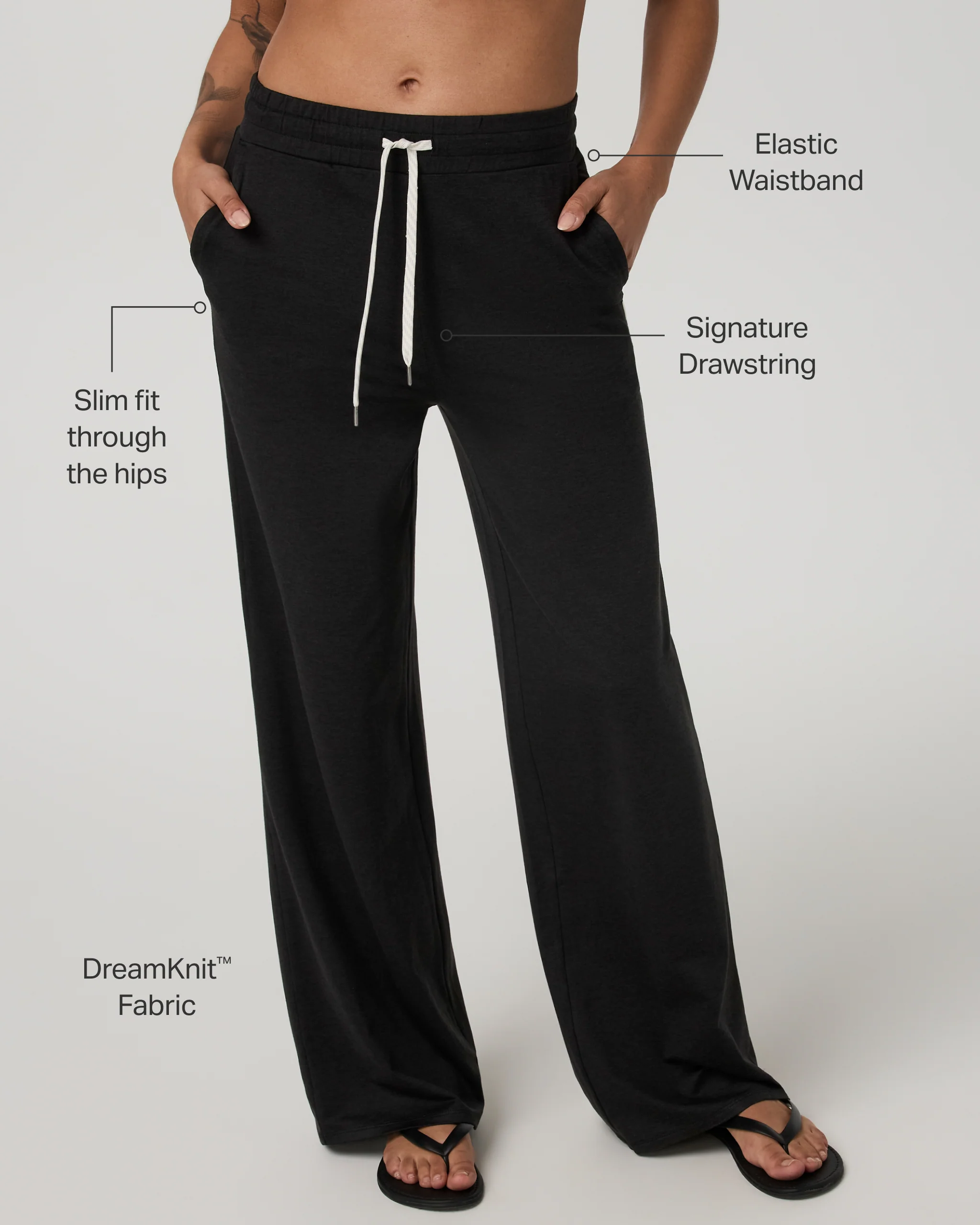 14627-halo-essential-wideleg-pant-black-heather-2.webp Halo Essential Wideleg Pant | Black Heather