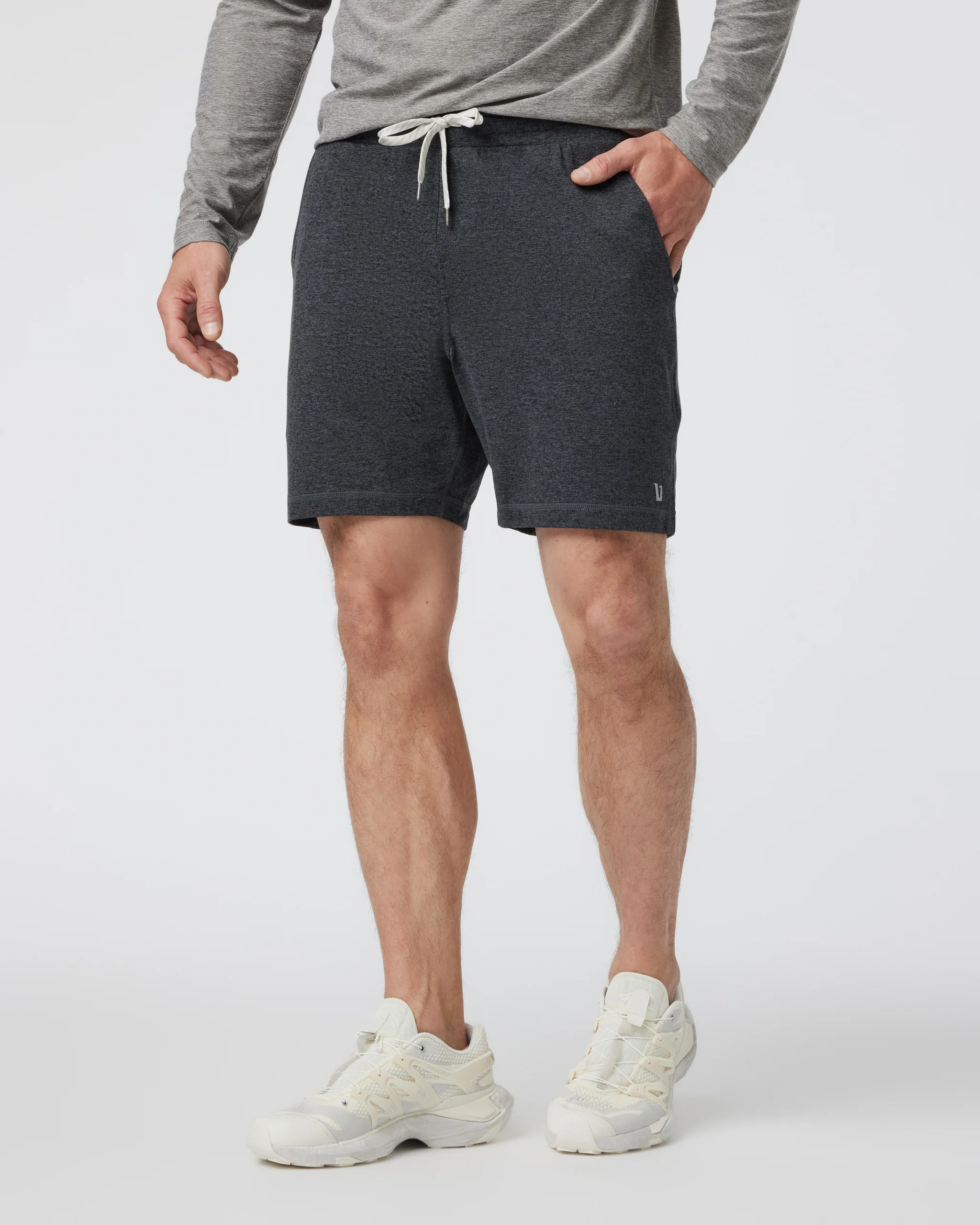 14674-ponto-performance-short-7-charcoal-heather-1.webp Ponto Performance Short 7" | Charcoal Heather