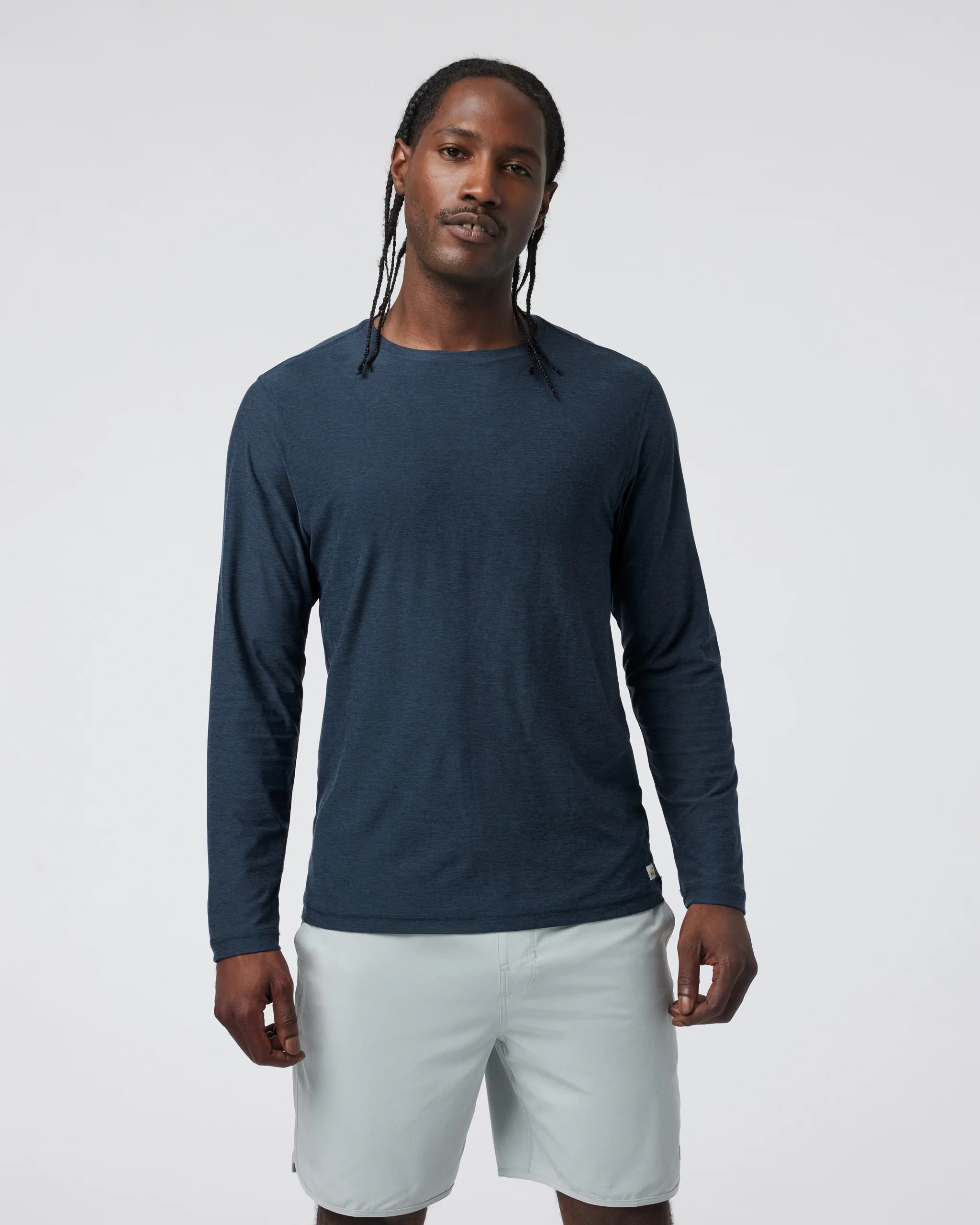 Long Sleeve Strato Tech Tee | Navy Heather