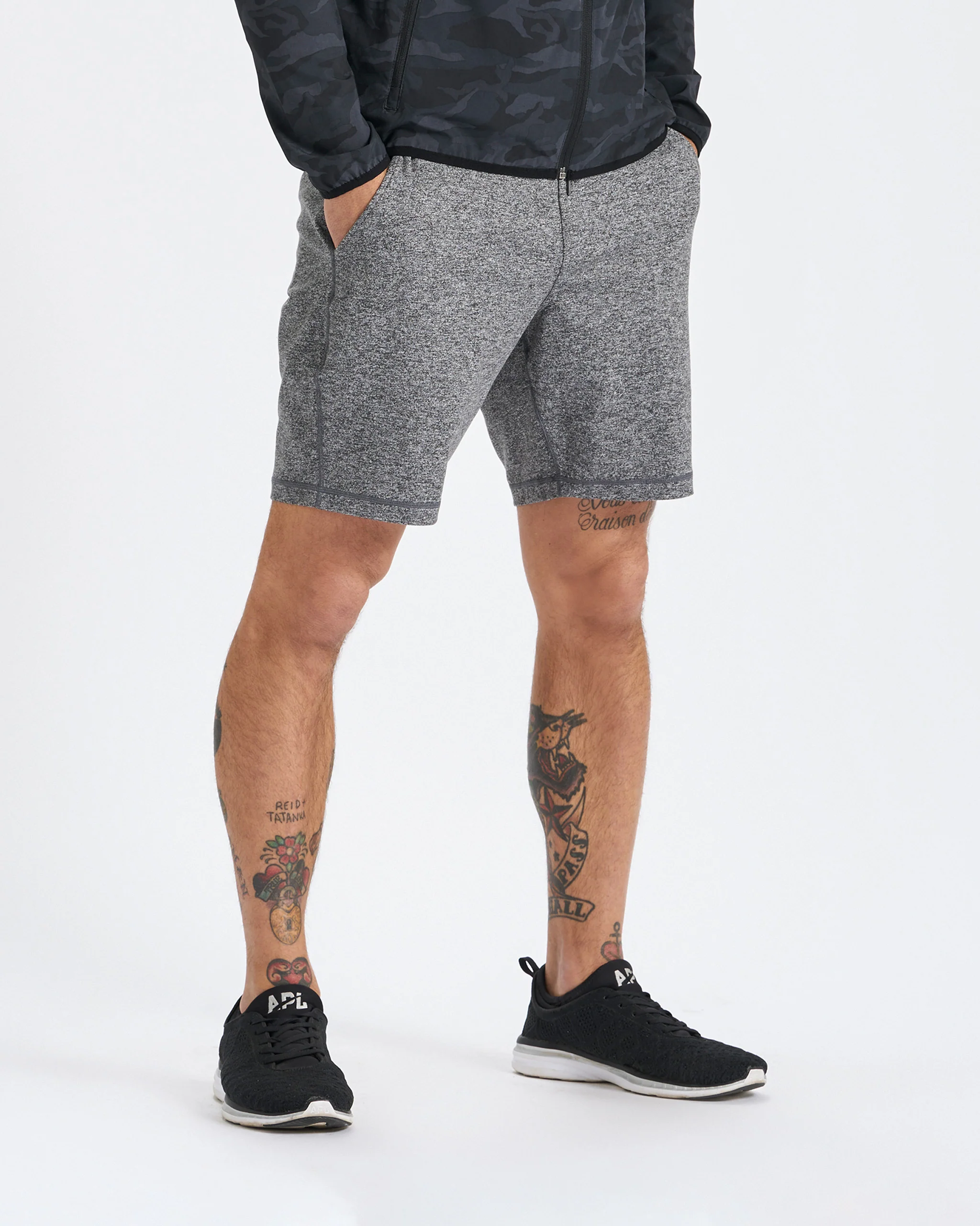 14815-ponto-performance-short-7-heather-grey-1.webp Ponto Performance Short 7" | Heather Grey