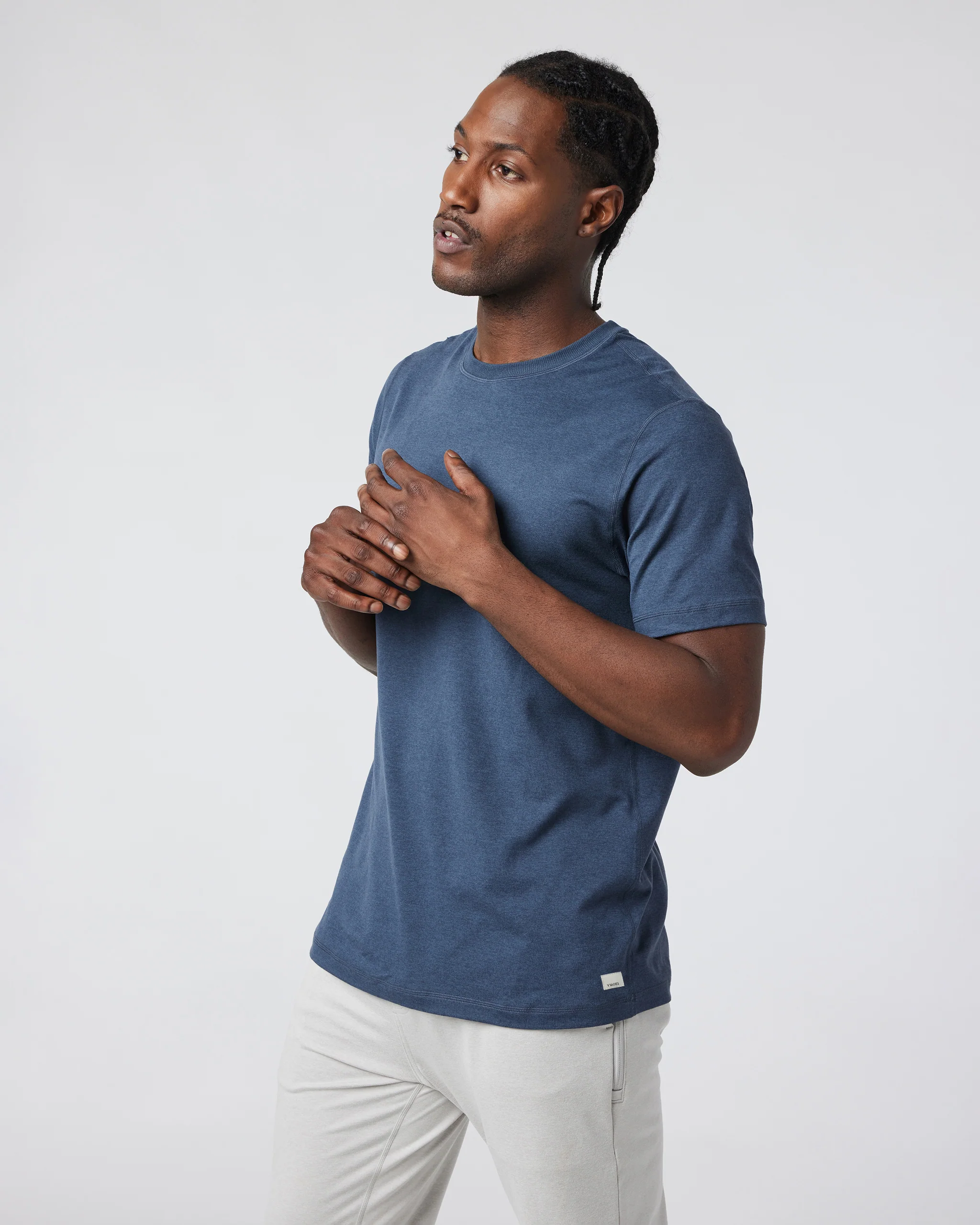 14873-short-sleeve-ponto-performance-tee-azure-heather-1.webp Short Sleeve Ponto Performance Tee | Azure Heather