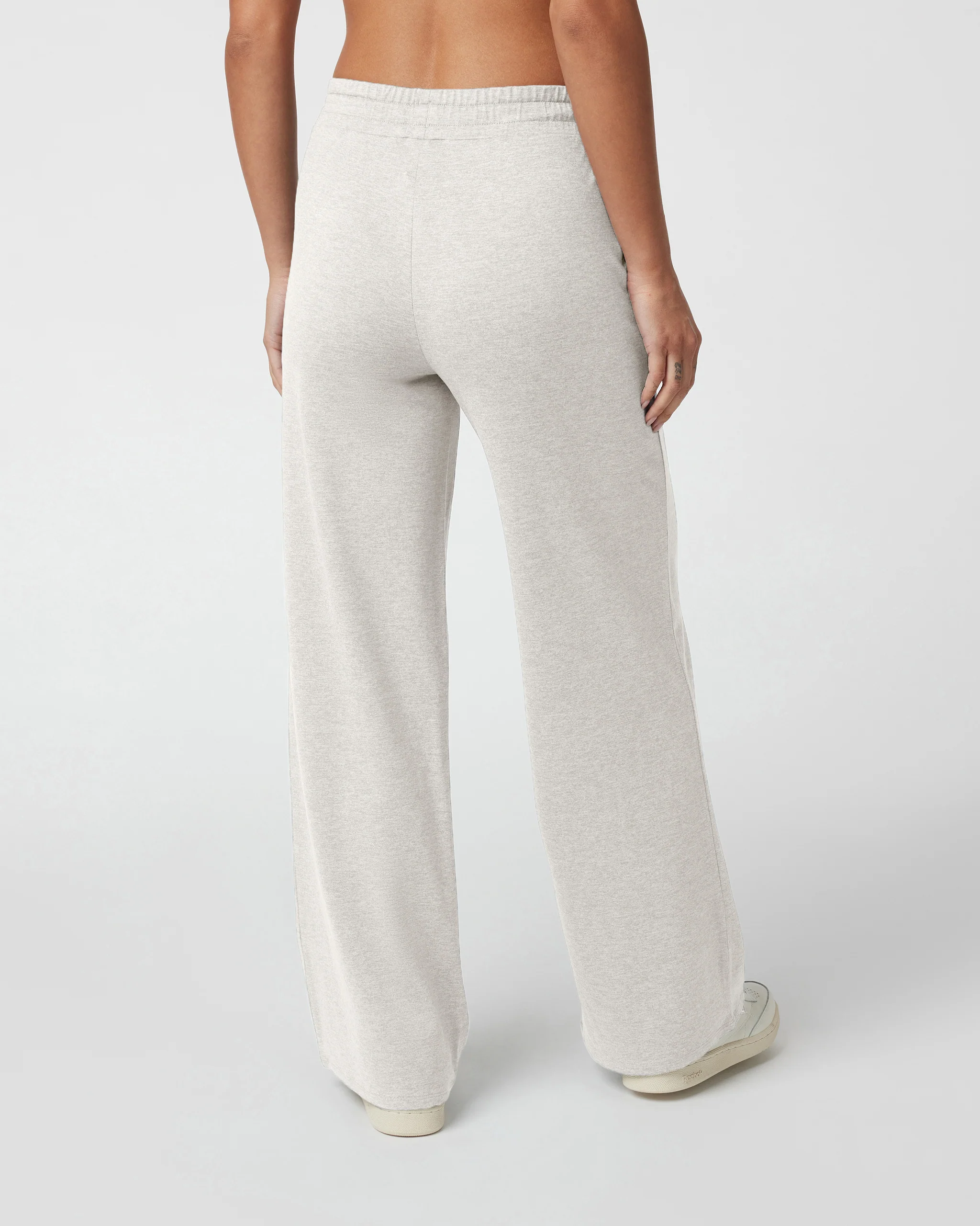 15059-halo-essential-wideleg-pant-short-ecru-heather-3.webp Halo Essential Wideleg Pant - Short | Ecru Heather