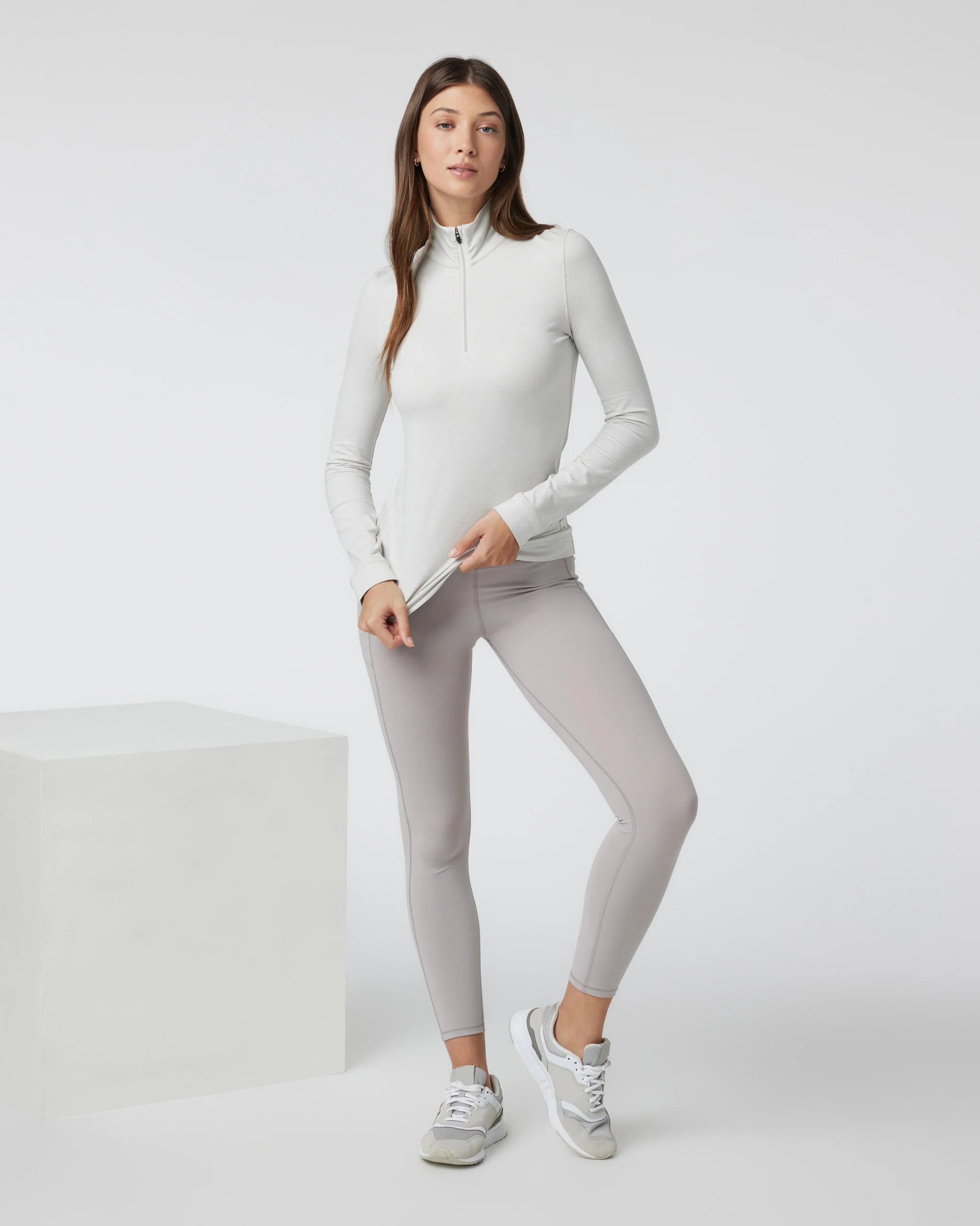 15175-halo-essential-half-zip-salt-heather-2.webp Halo Essential Half Zip | Salt Heather
