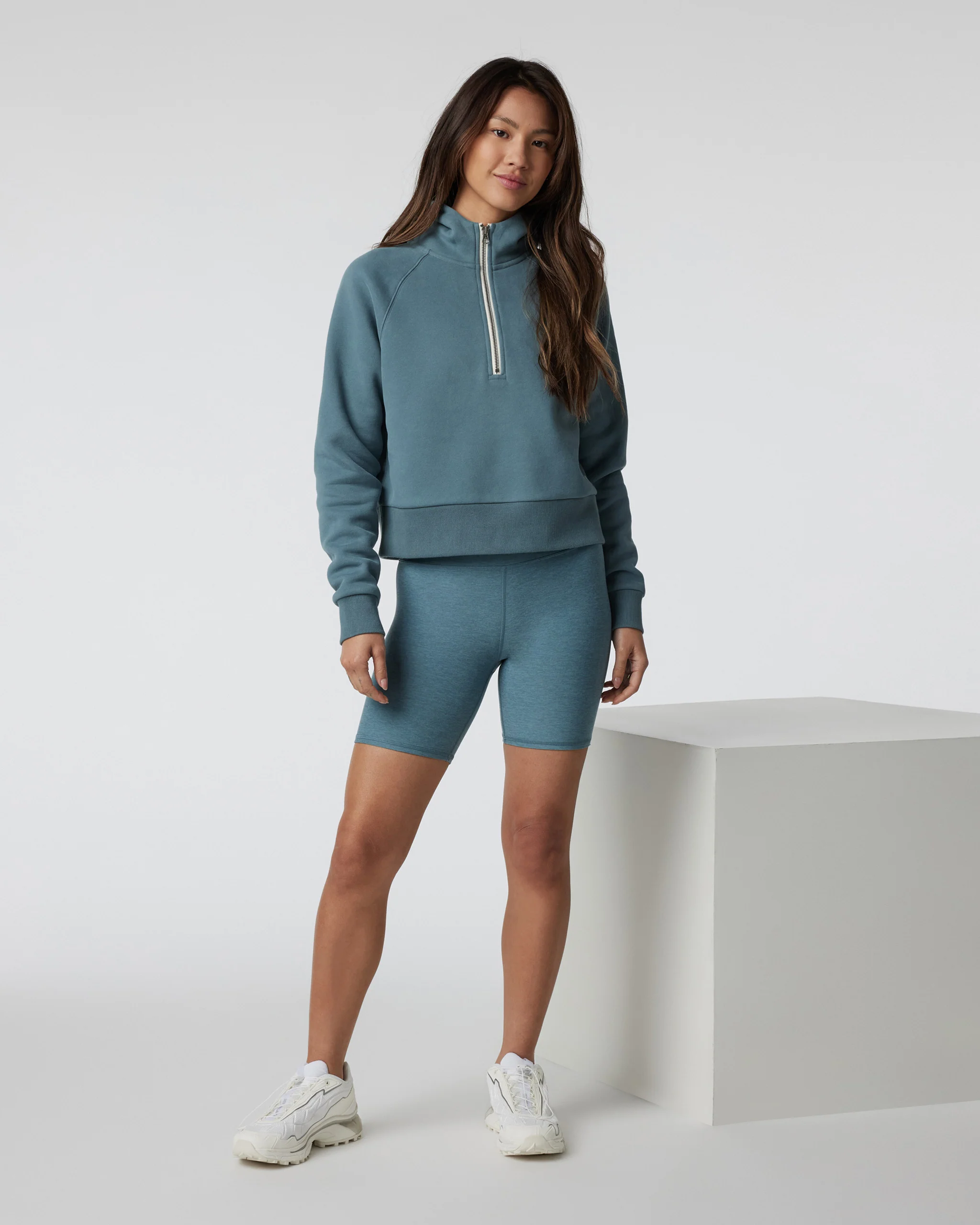 15217-restore-half-zip-hoodie-smoke-blue-2.webp Restore Half Zip Hoodie | Smoke Blue