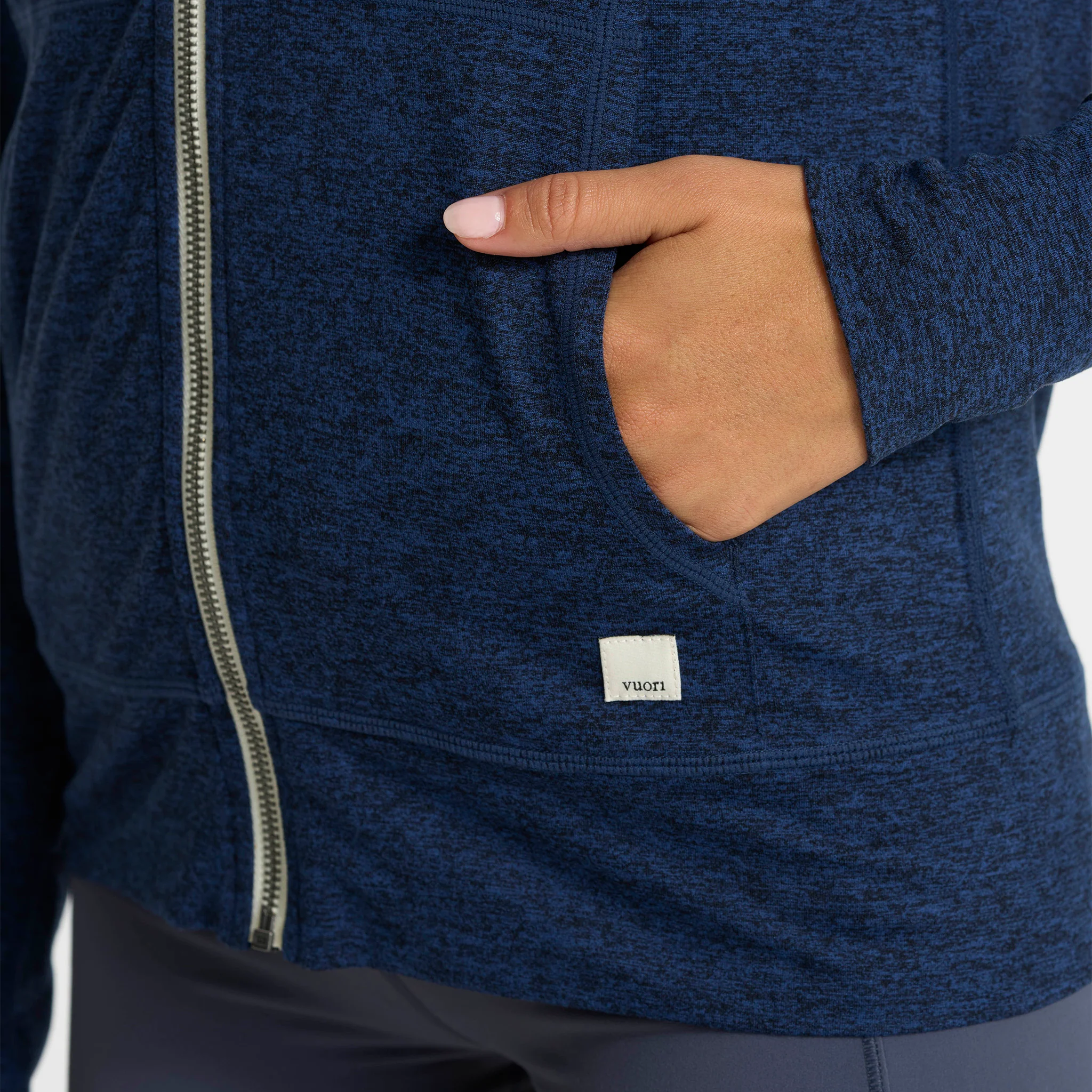 Halo Performance Hoodie | Navy Heather