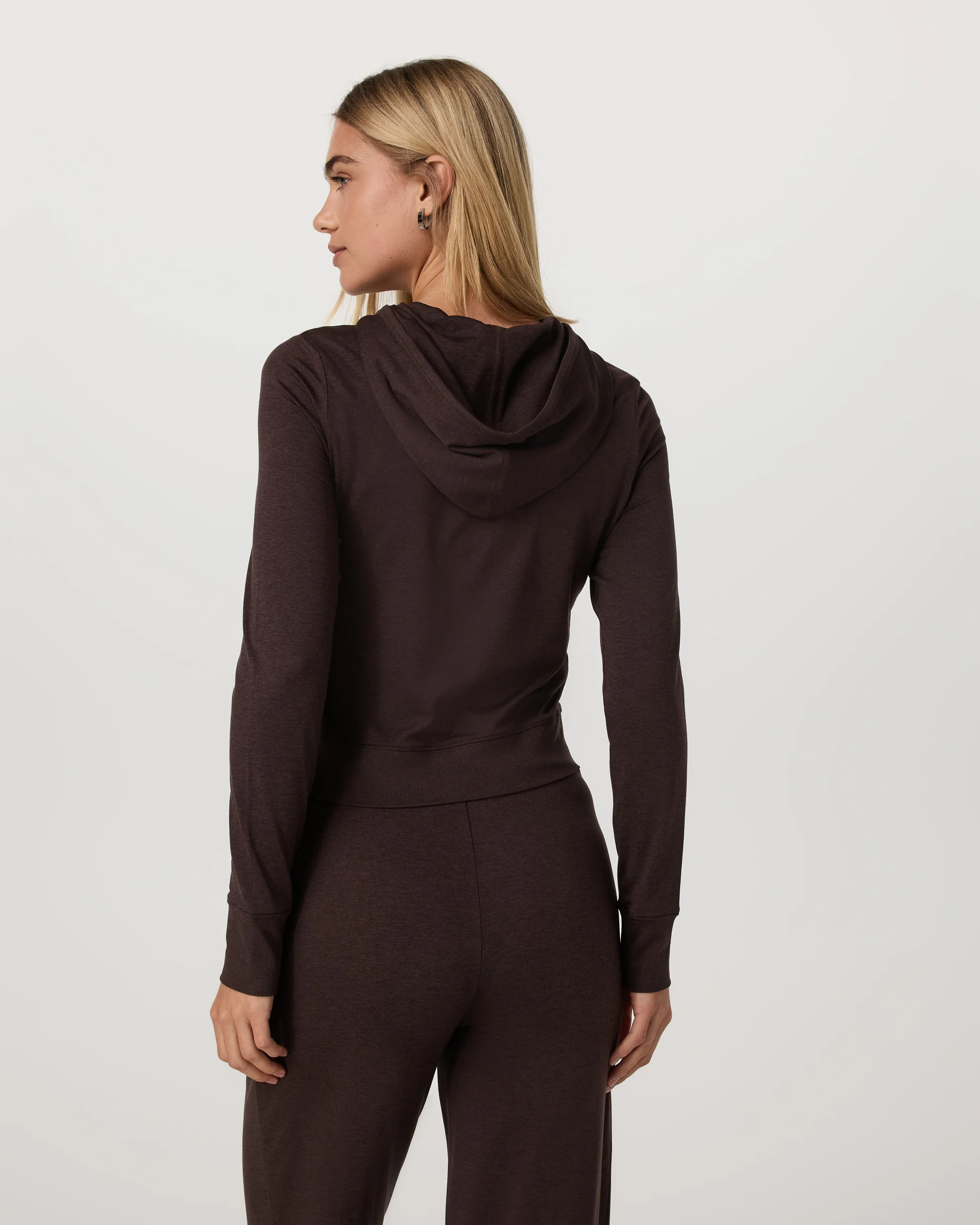 Halo Mini Full Zip Hoodie | Java Heather