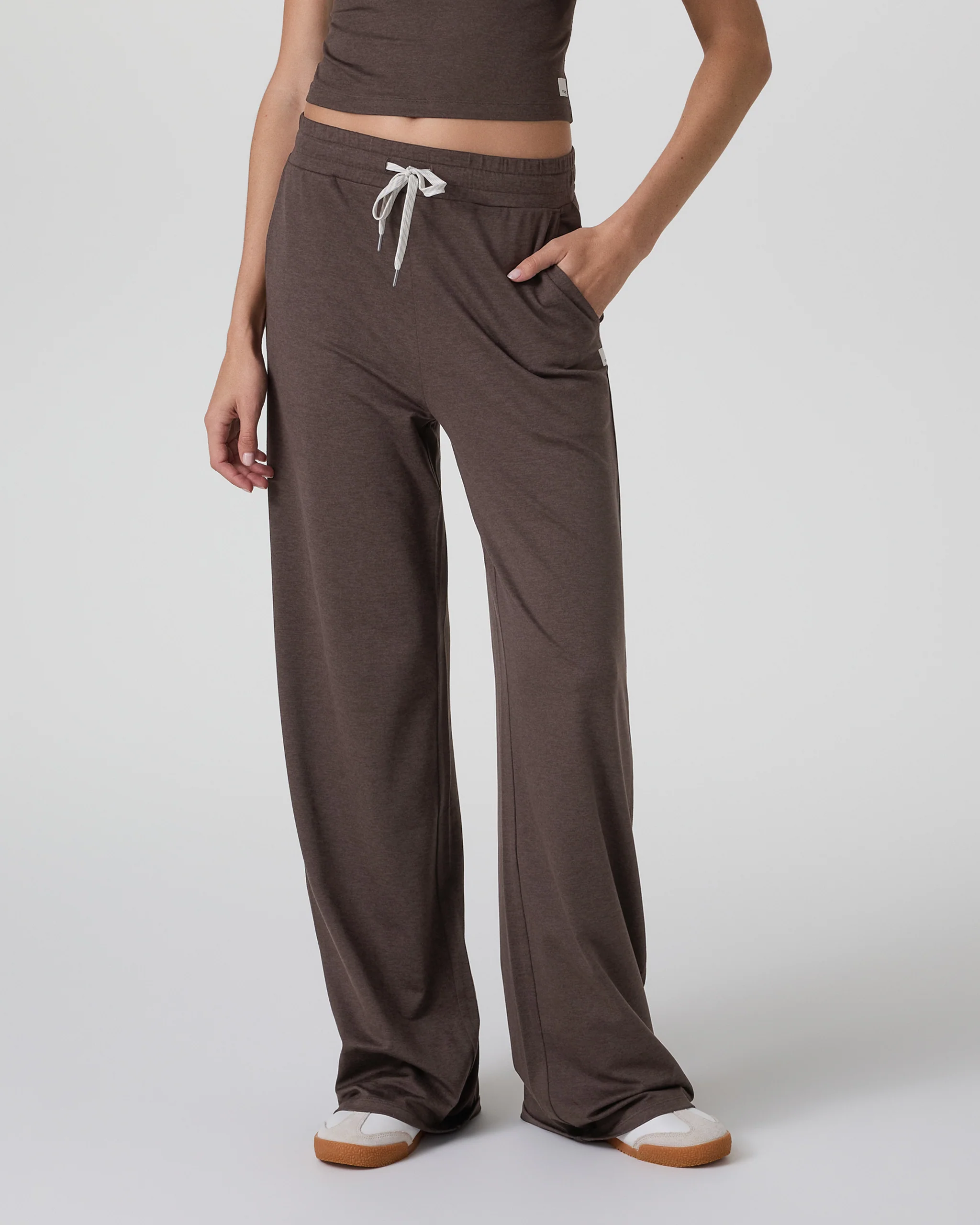 15564-halo-essential-wideleg-pant-short-java-heather-1.webp Halo Essential Wideleg Pant - Short | Java Heather