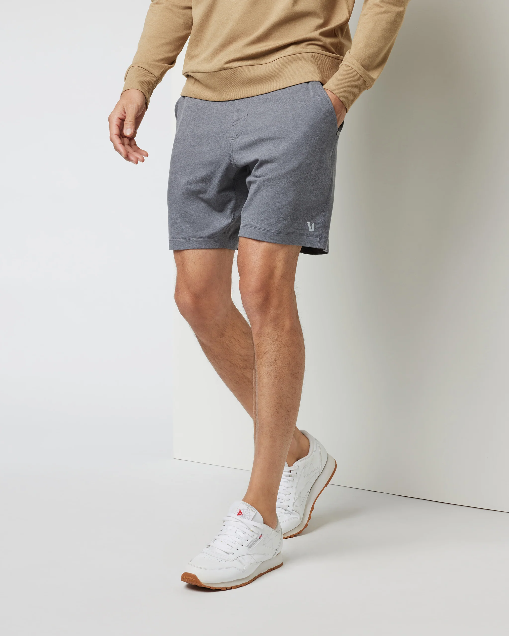 16055-ponto-performance-short-7-zinc-heather-1.webp Ponto Performance Short 7" | Zinc Heather