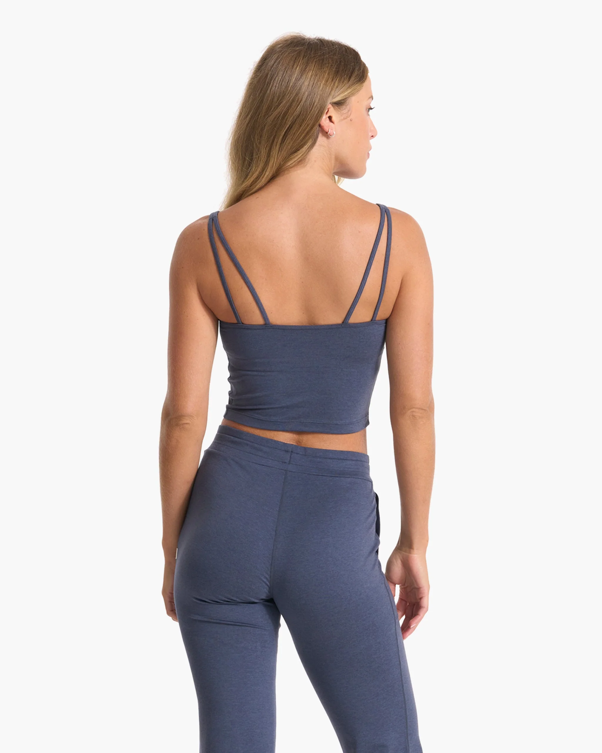 Halo Performance Crop | Azure Heather