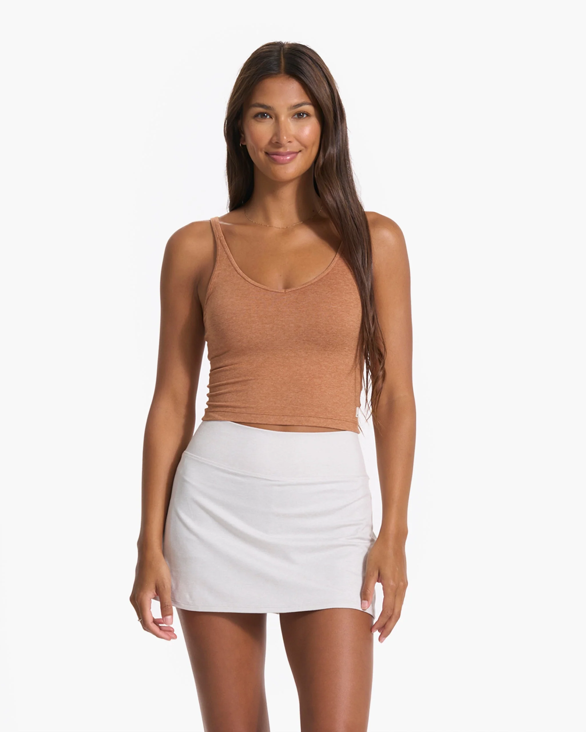 Halo Performance Crop | Palo Santo Heather