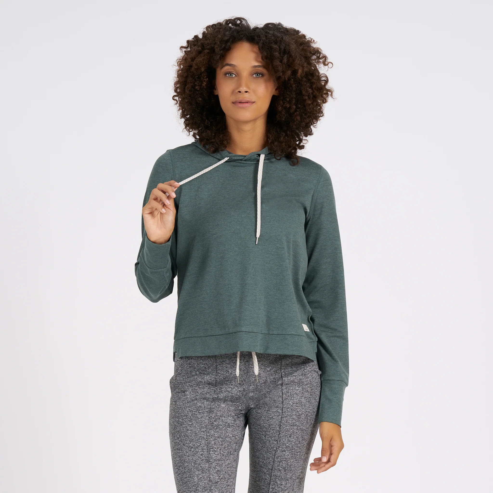 16587-halo-essential-hoodie-kelp-heather-1.webp Halo Essential Hoodie | Kelp Heather