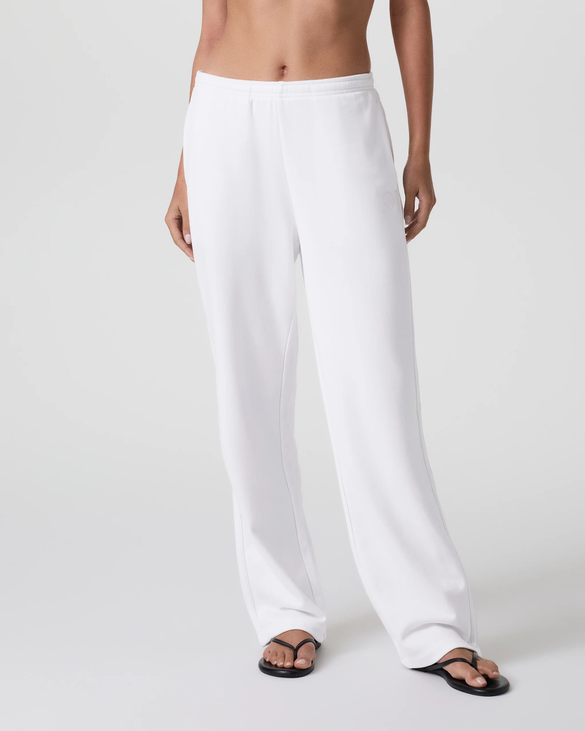 Sedona Straight Leg Sweatpant | White