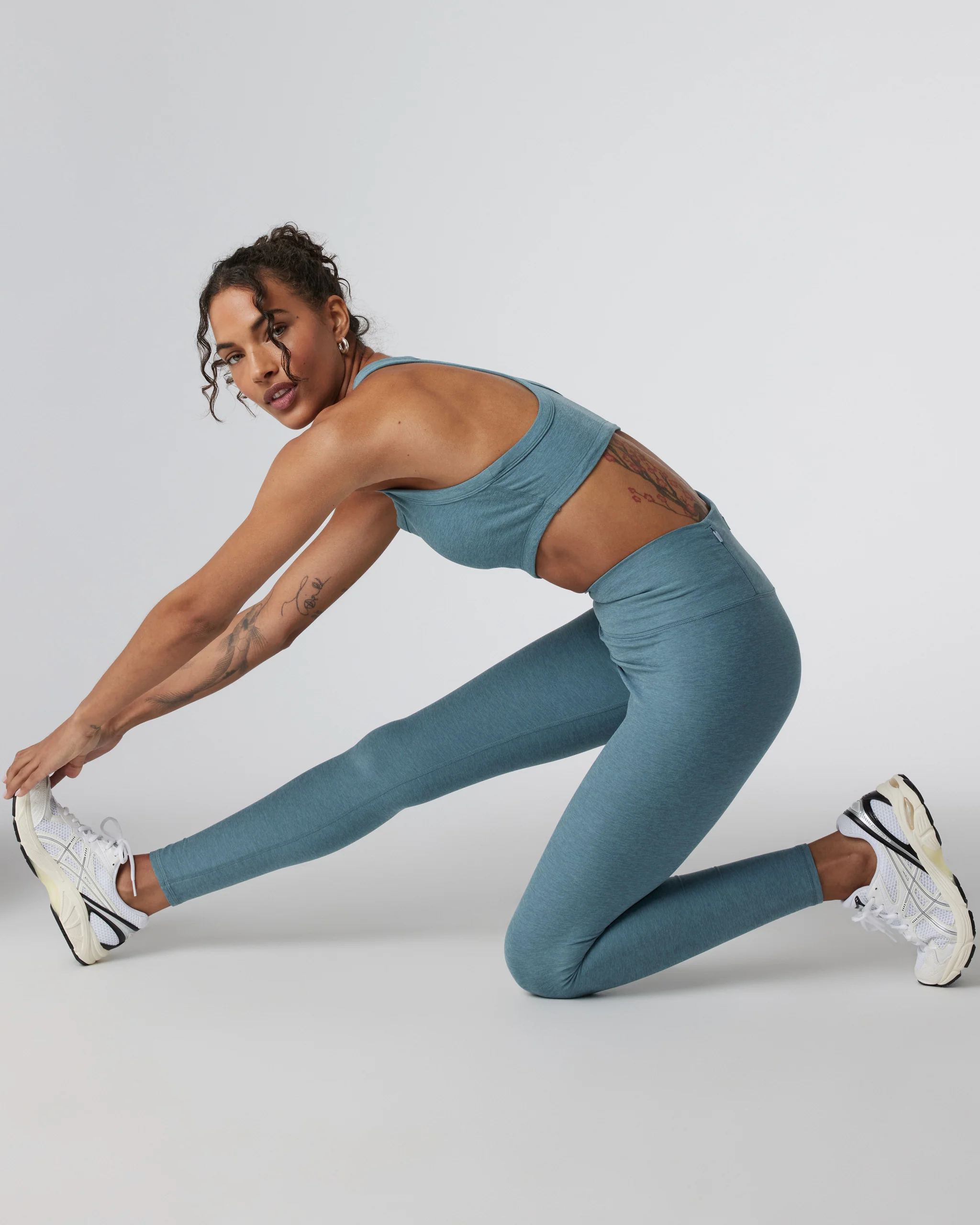 Clean Elevation Legging | Smoke Blue Heather