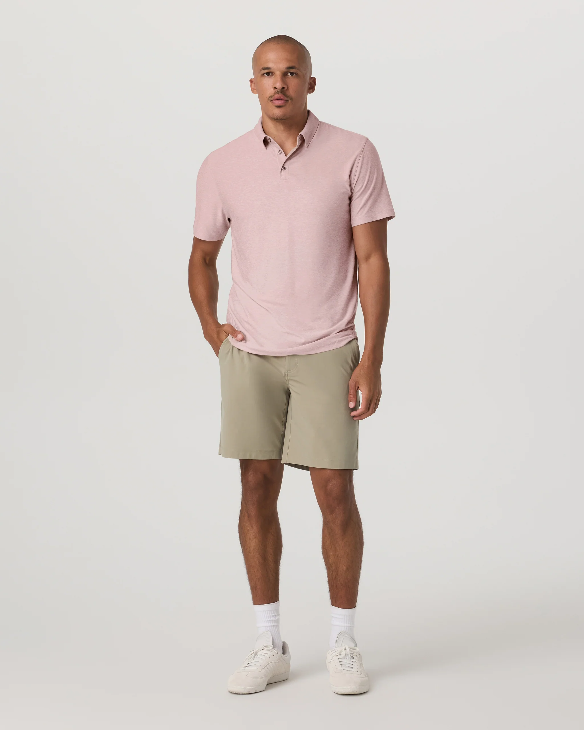 Strato Tech Polo | Faded Rose Heather