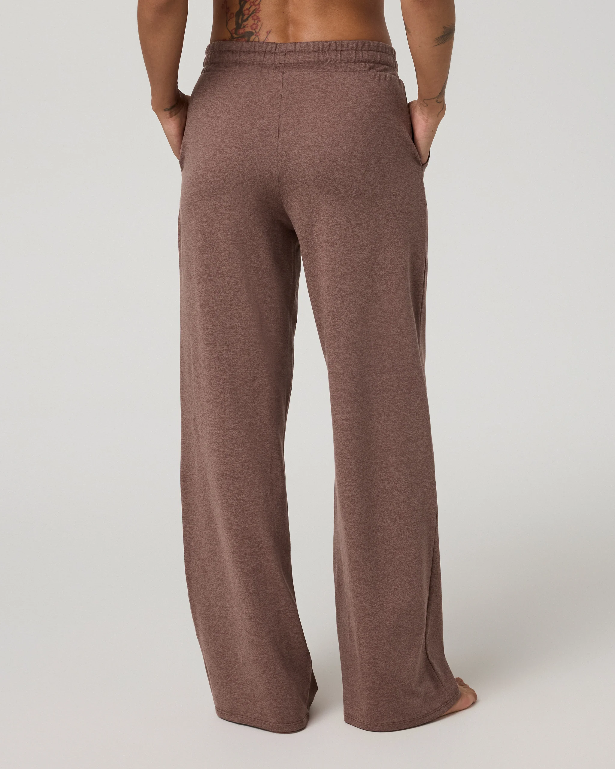 Halo Essential Wideleg Pant | Sable Heather