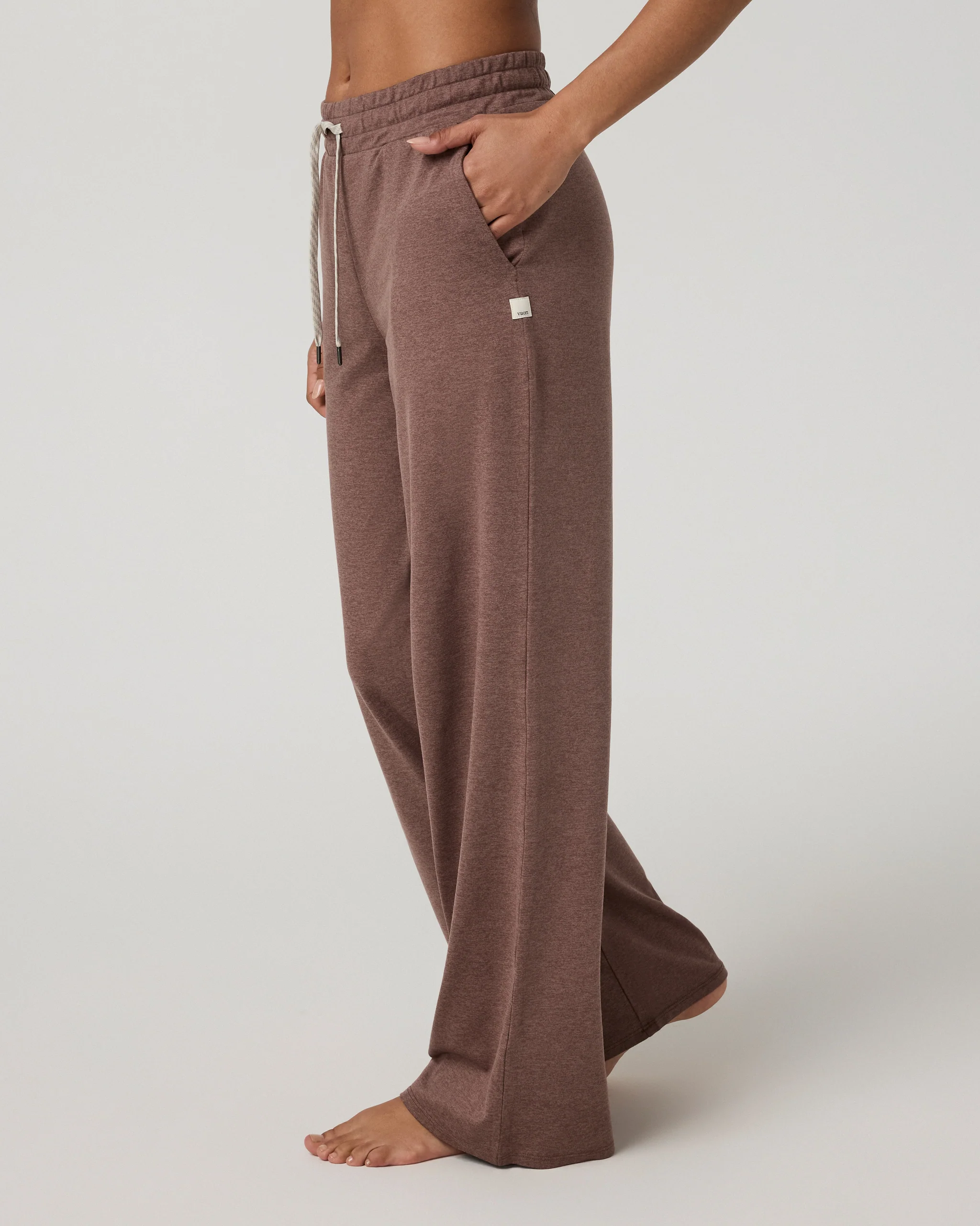 Halo Essential Wideleg Pant | Sable Heather