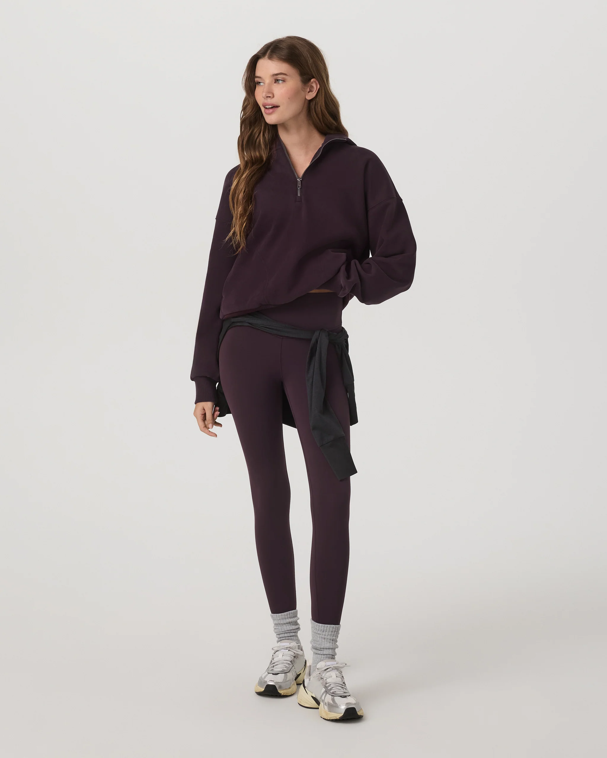 Restore Relaxed Half Zip Hoodie | Raisin